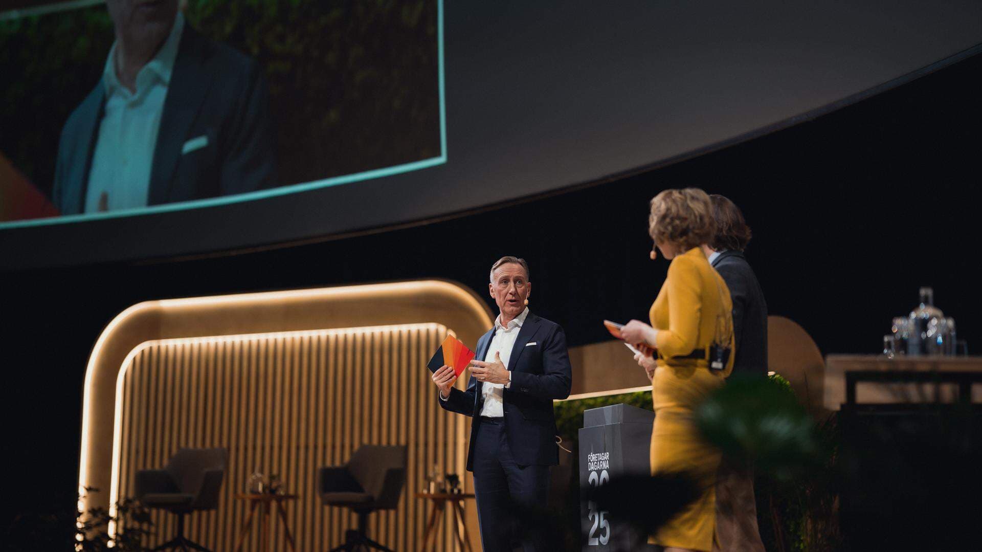 Jan-Olof Jacke, vd Svenskt Näringsliv på plats under Företagardagarna 2025.