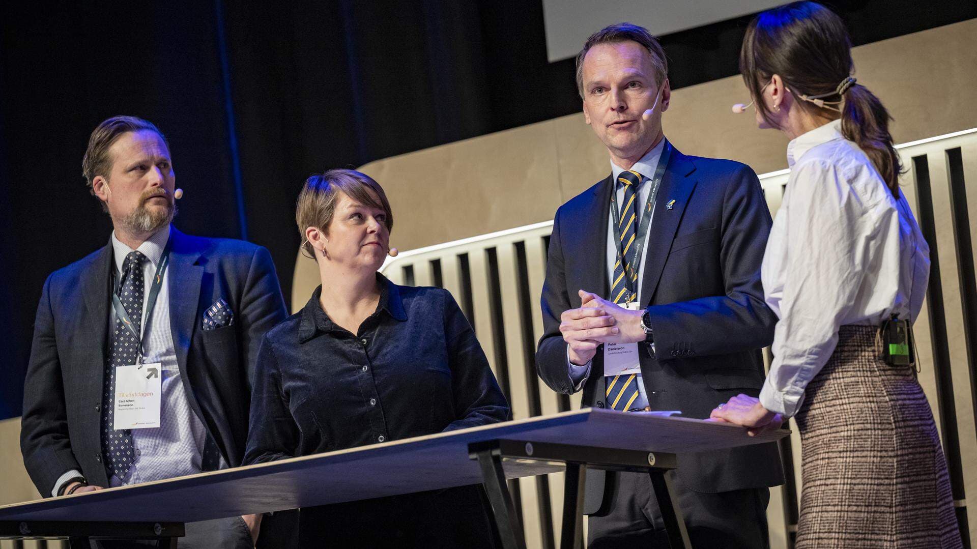Katrin Stjernfeldt Jamme, Carl-Johan Sonesson och Peter Danielsson.
