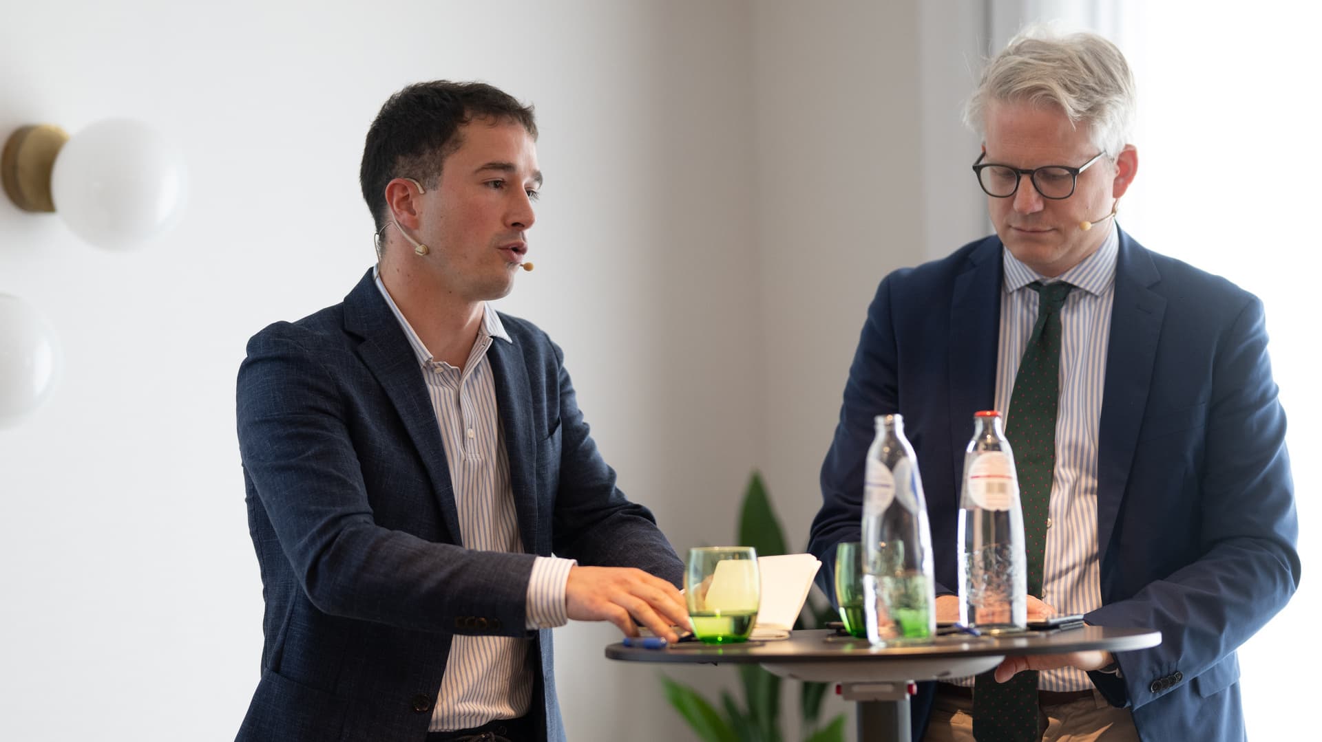 Antoine Mathieu Collin, gästforskare vid Bruegel och Fabian Wendenburg från den tyska industrifederationen BDI.