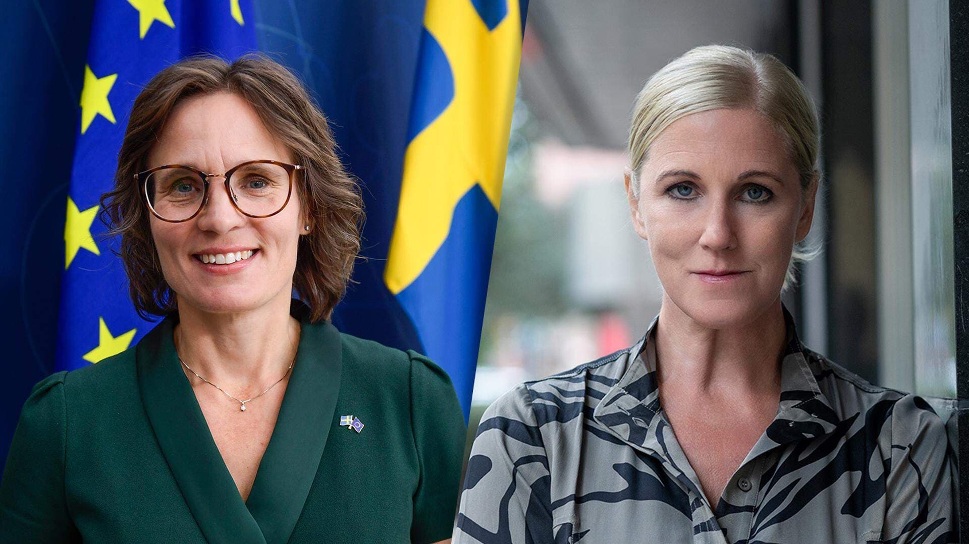 Jessika Roswall och Anna Stellinger