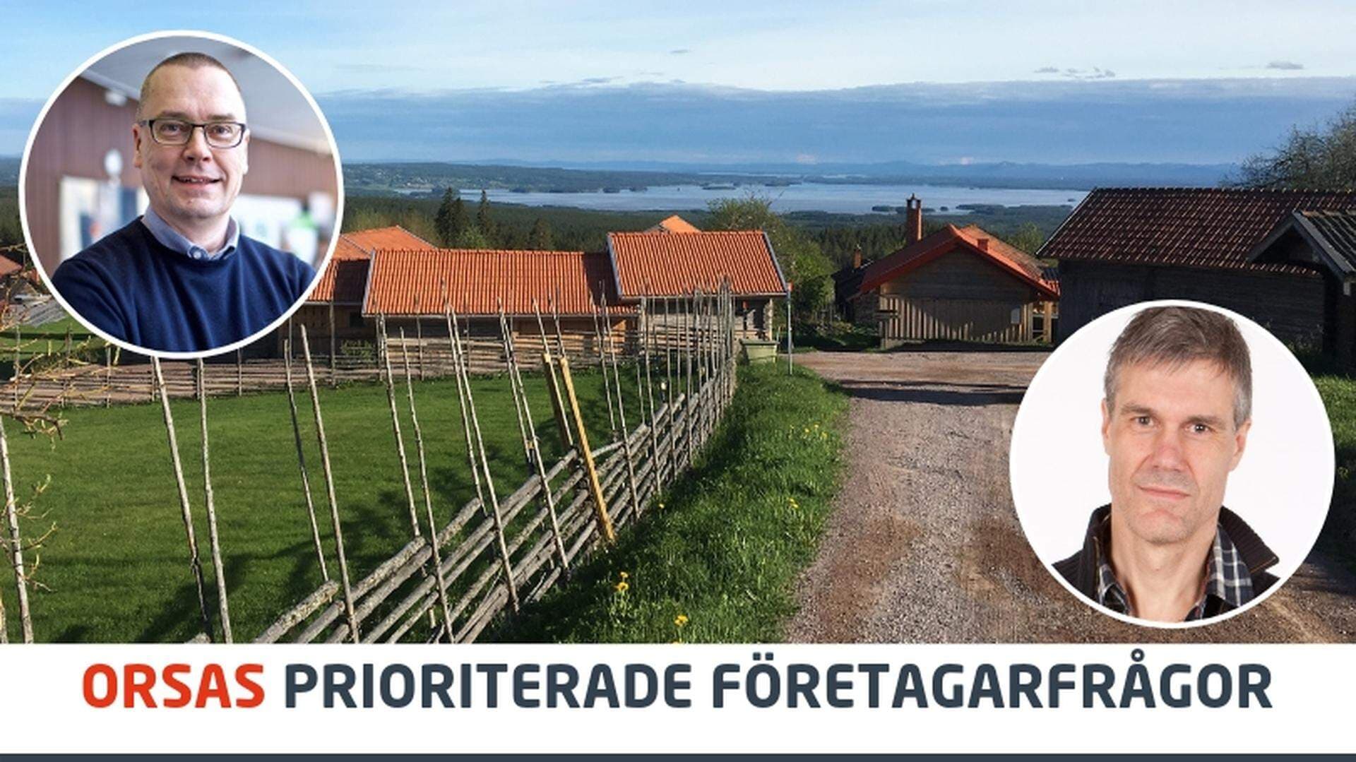 Mikael Thalin, kommunalråd i Orsa och Ola Granholm, Framväxtbolaget i Dalarna
