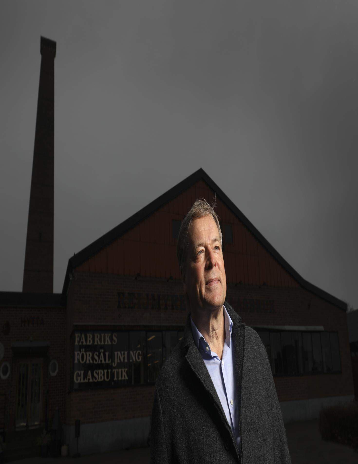 Ulf Rosén, vd på Reijmyre Glasbruk.