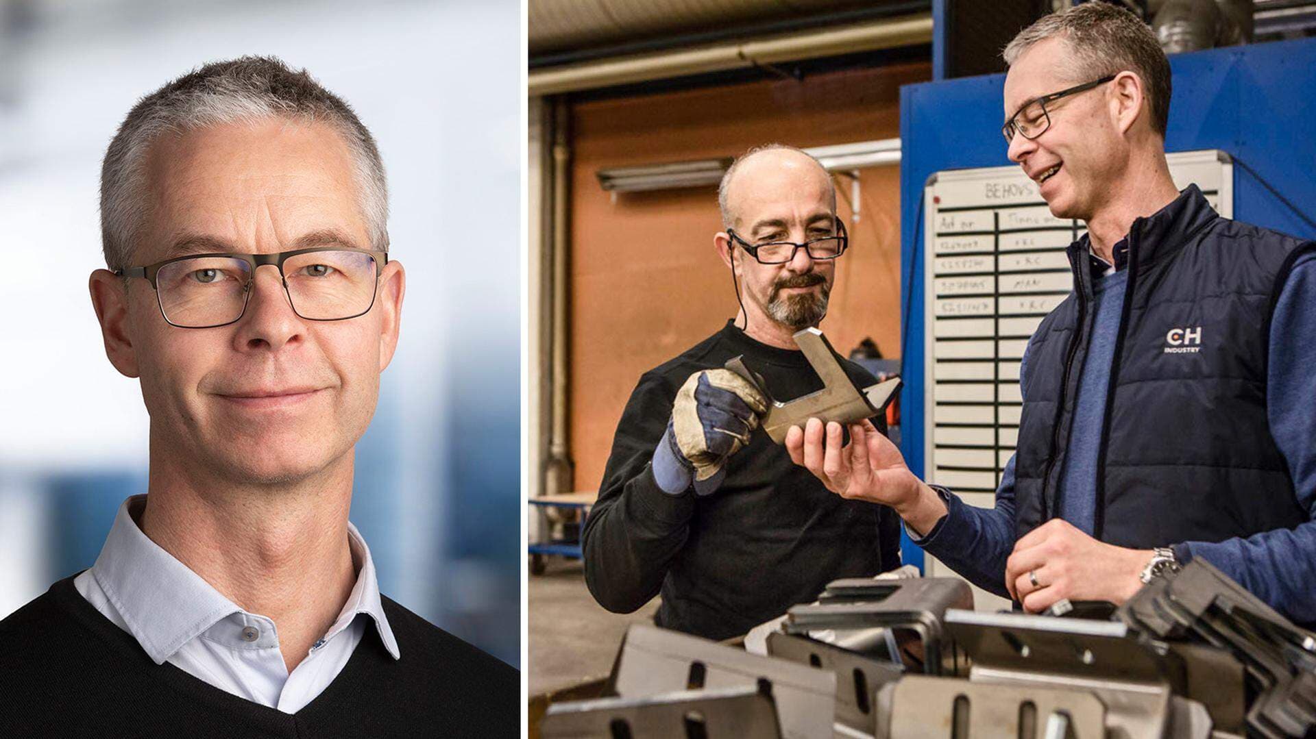 Daniel Serrander är vd och produktionschef på CH Industry.