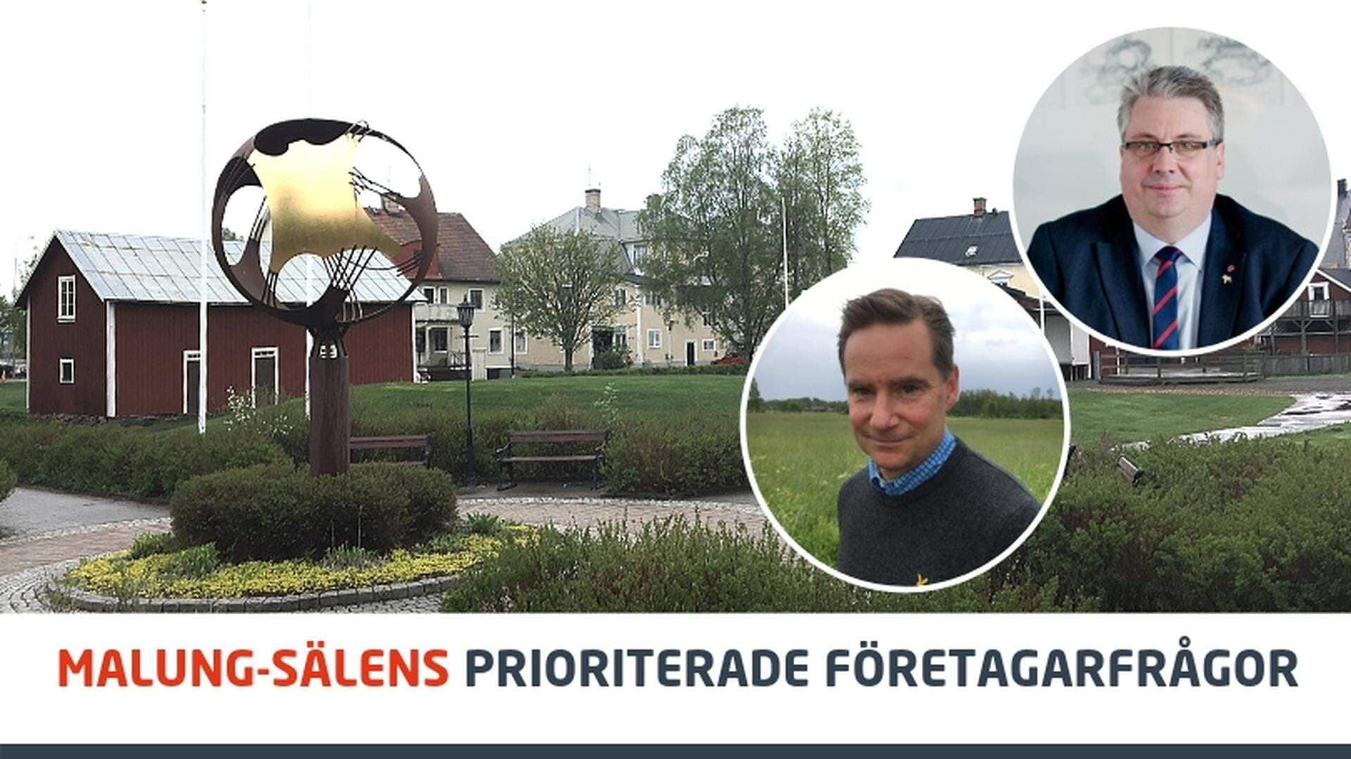 Anders Bjernulf, vd, Destination Sälenfjällen och Hans Unander, kommunalråd i Malung-Sälens kommun