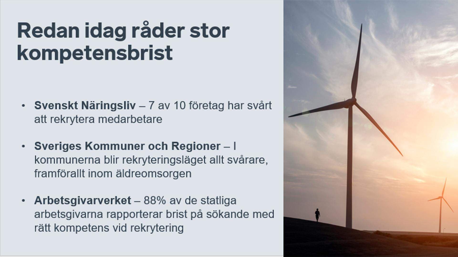 Presentationsbilder från Almedalsseminariet: När arbetskraften inte räcker till.