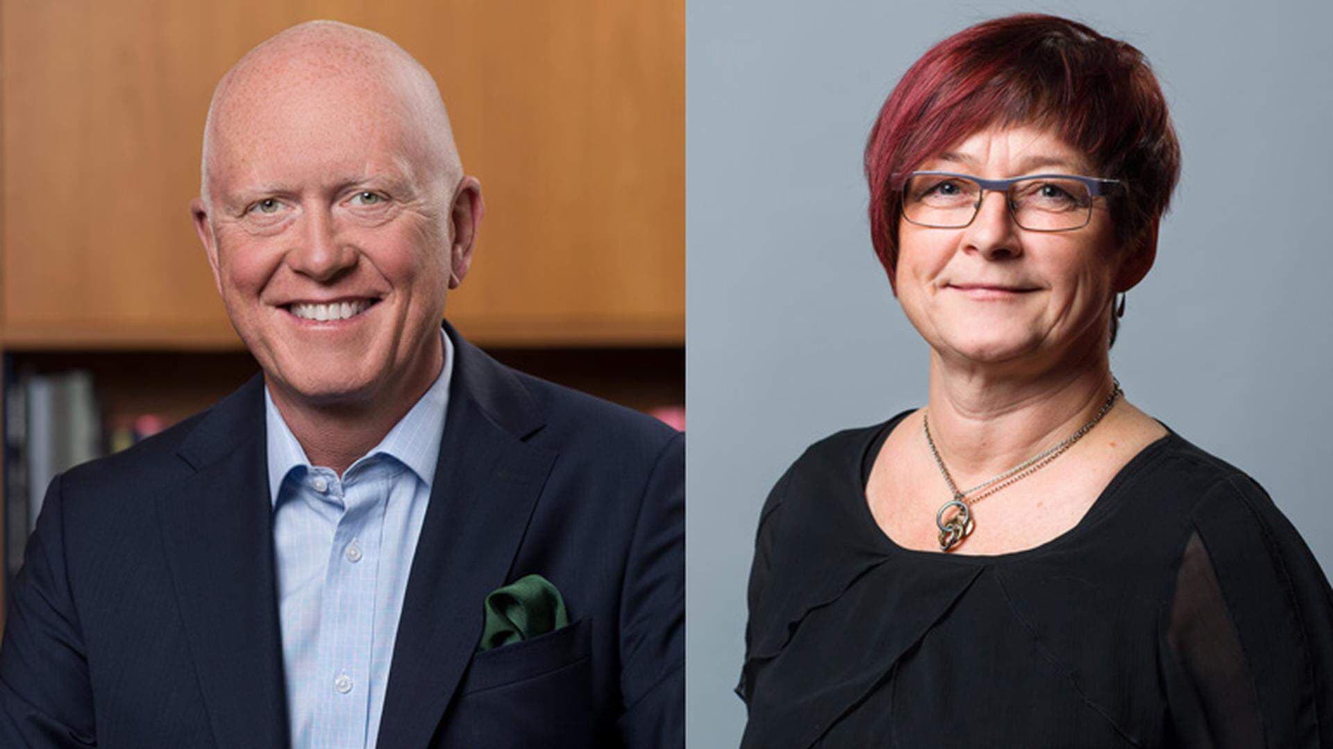 Peter Jeppsson, vice vd Svenskt Näringsliv och Carina Centrén, regionchef Svenskt Näringsliv Blekinge