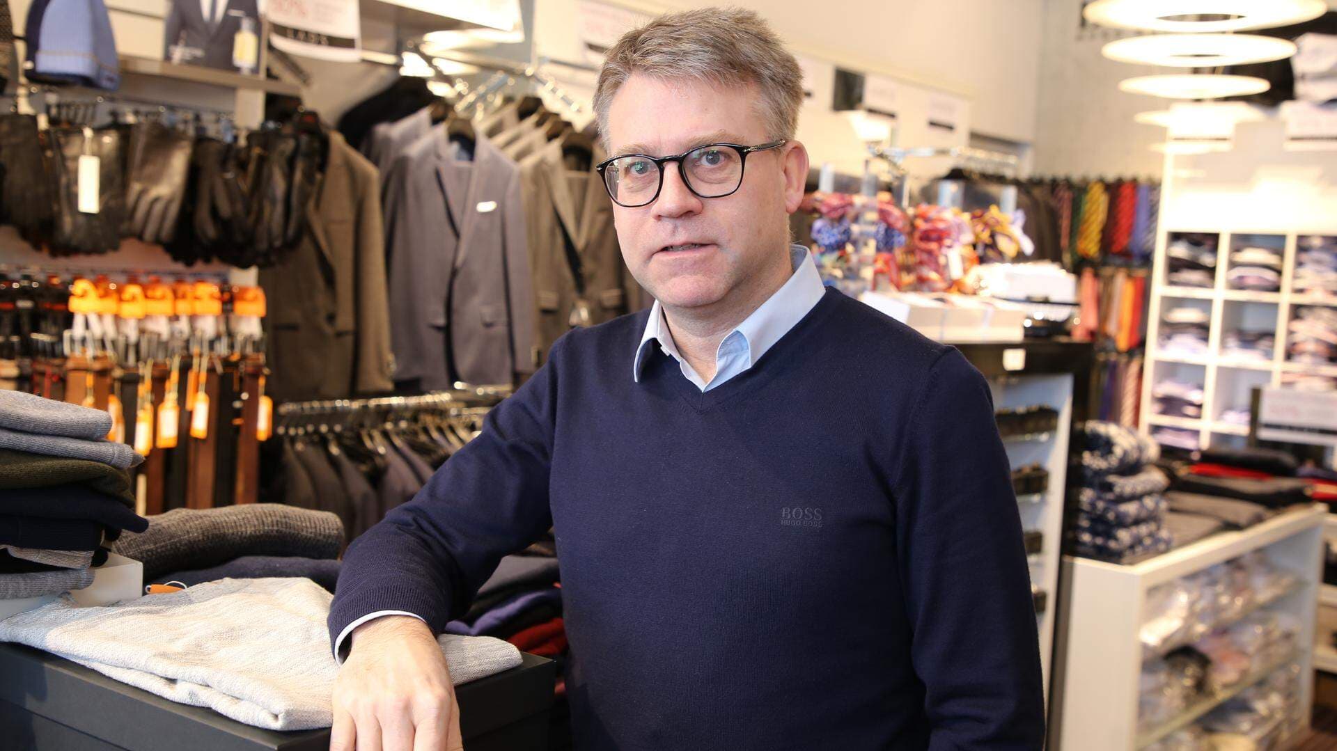 Per-Erik Christensen, klädbutiksägare i Sundsvall