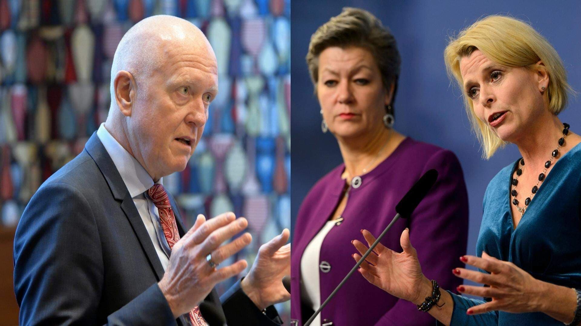Peter Jeppsson, Ylva Johansson, Åsa Regnér