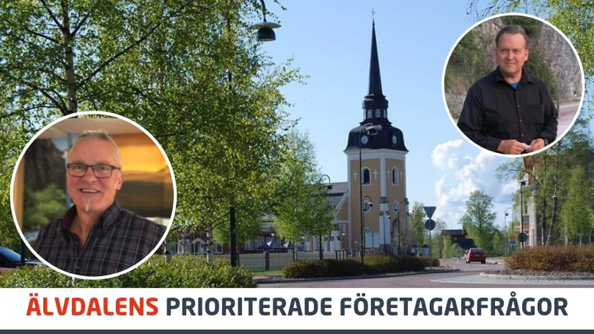 Kjell Tenn, kommunalråd i Älvdalens kommun och Torbjörn Wallin, Idre Himmelfjäll AB