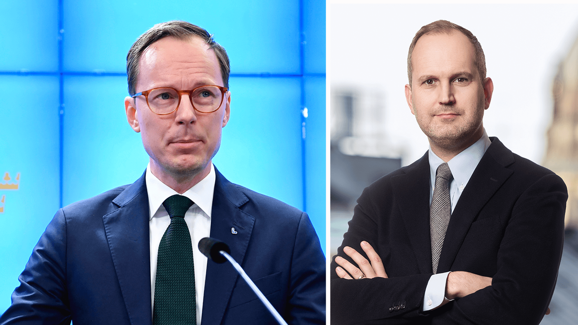 Mats Persson (L) och Emil Görnerup