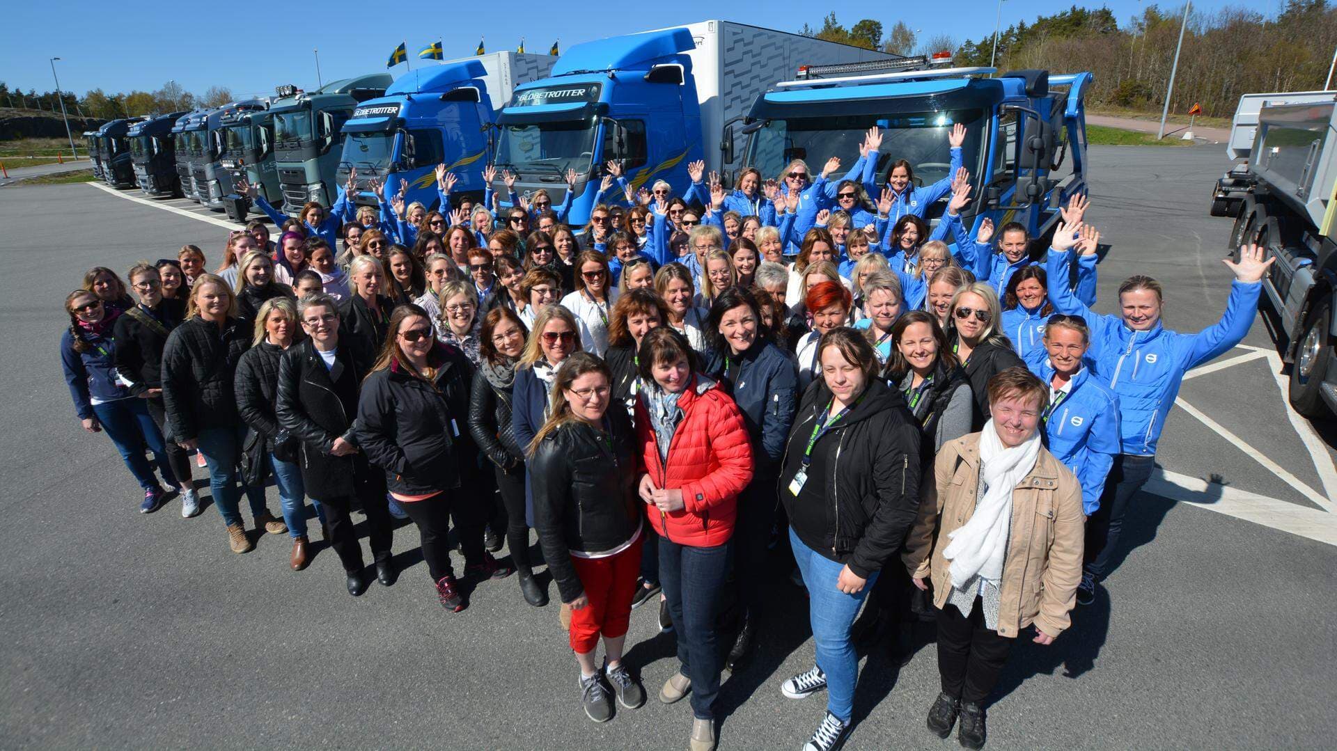 Tjejdag på Volvo Lastvagnar