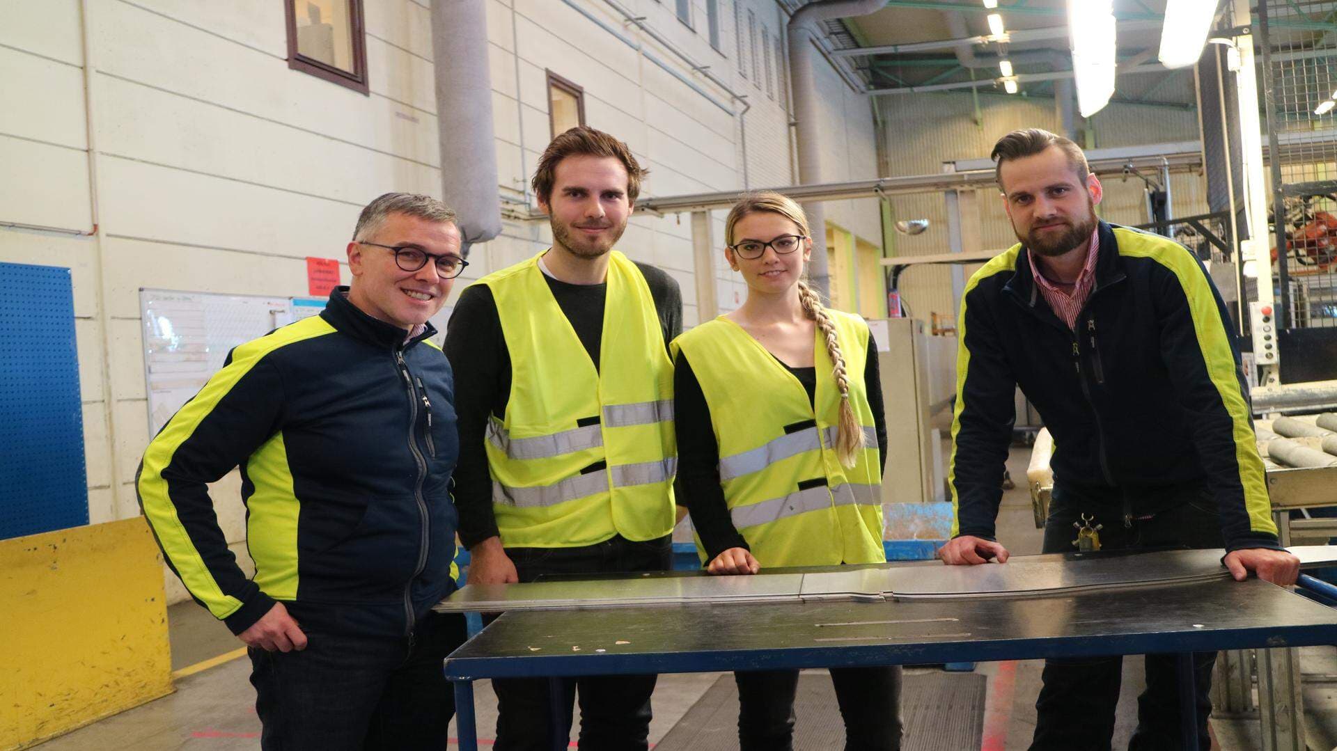 På bilden från vänster: Roland Porter, Jonathan Heimbrand, Miranda Idberg, Rickard Björnsson.