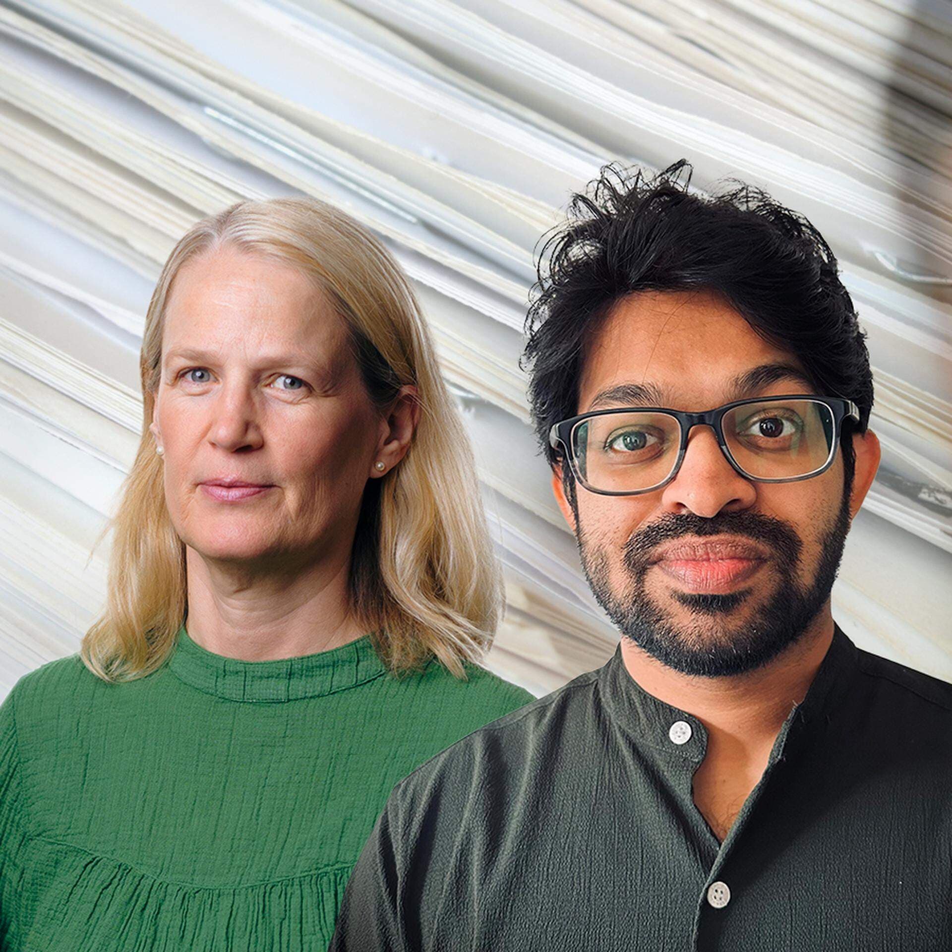 Amelie Berg, Svenskt Näringsliv, och Abhishek Jacob, Worldish.