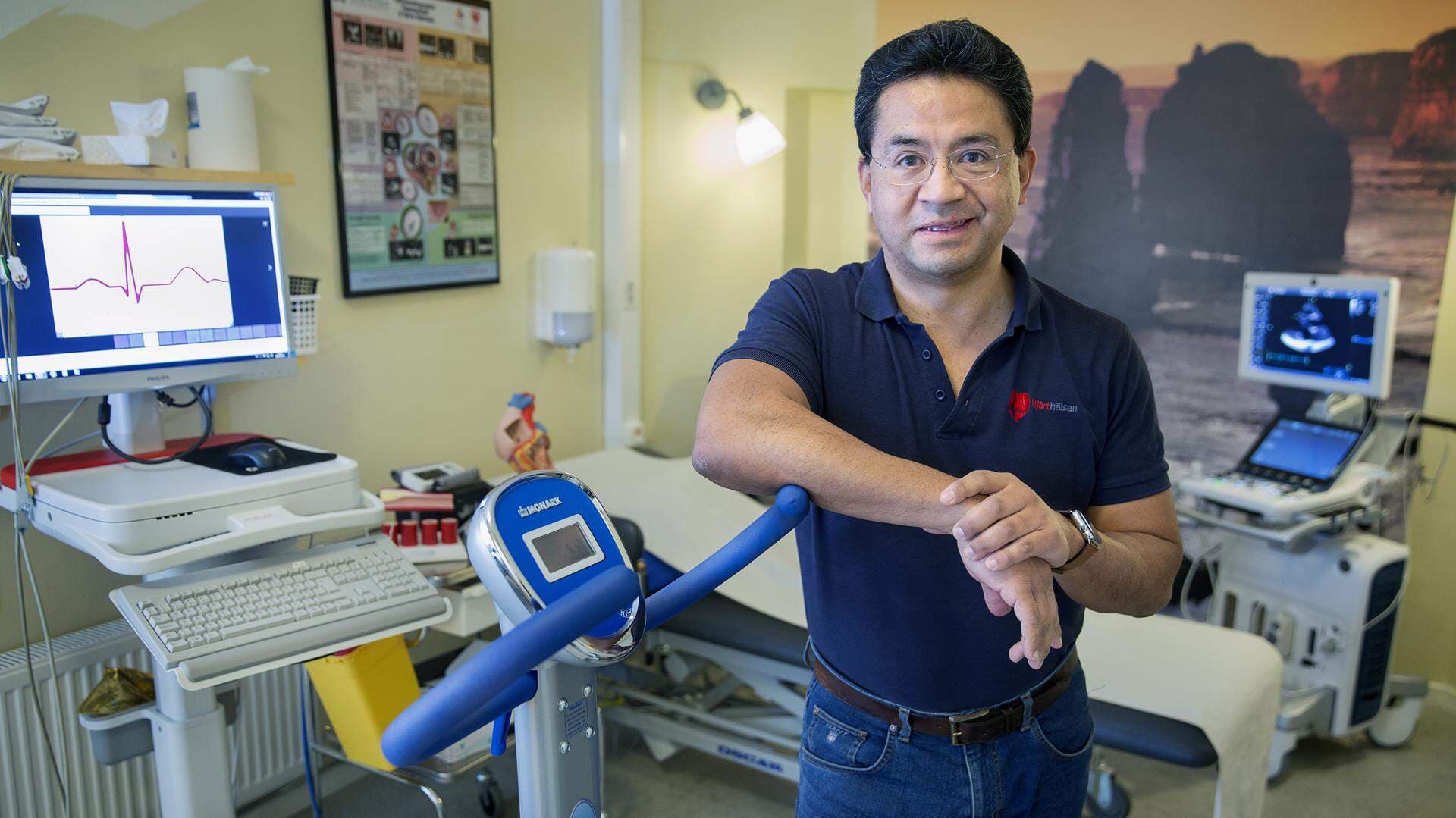 Carlos Valladares är specialist i kardiologi och internmedicin på Hjärthälsan i Linköping