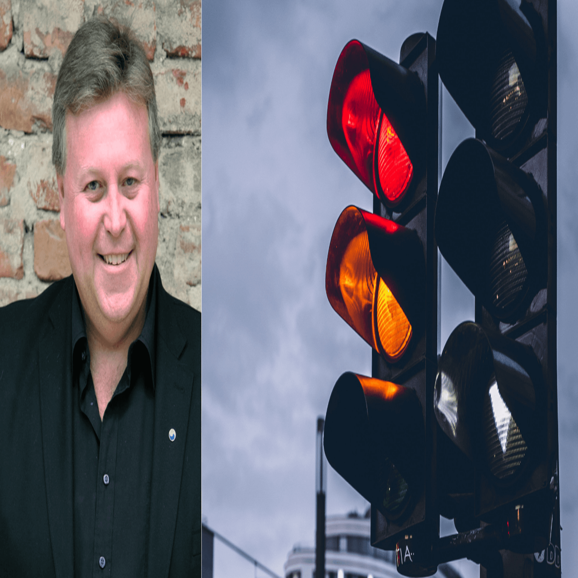 Sven-Olof Gudmundsson och trafikljus