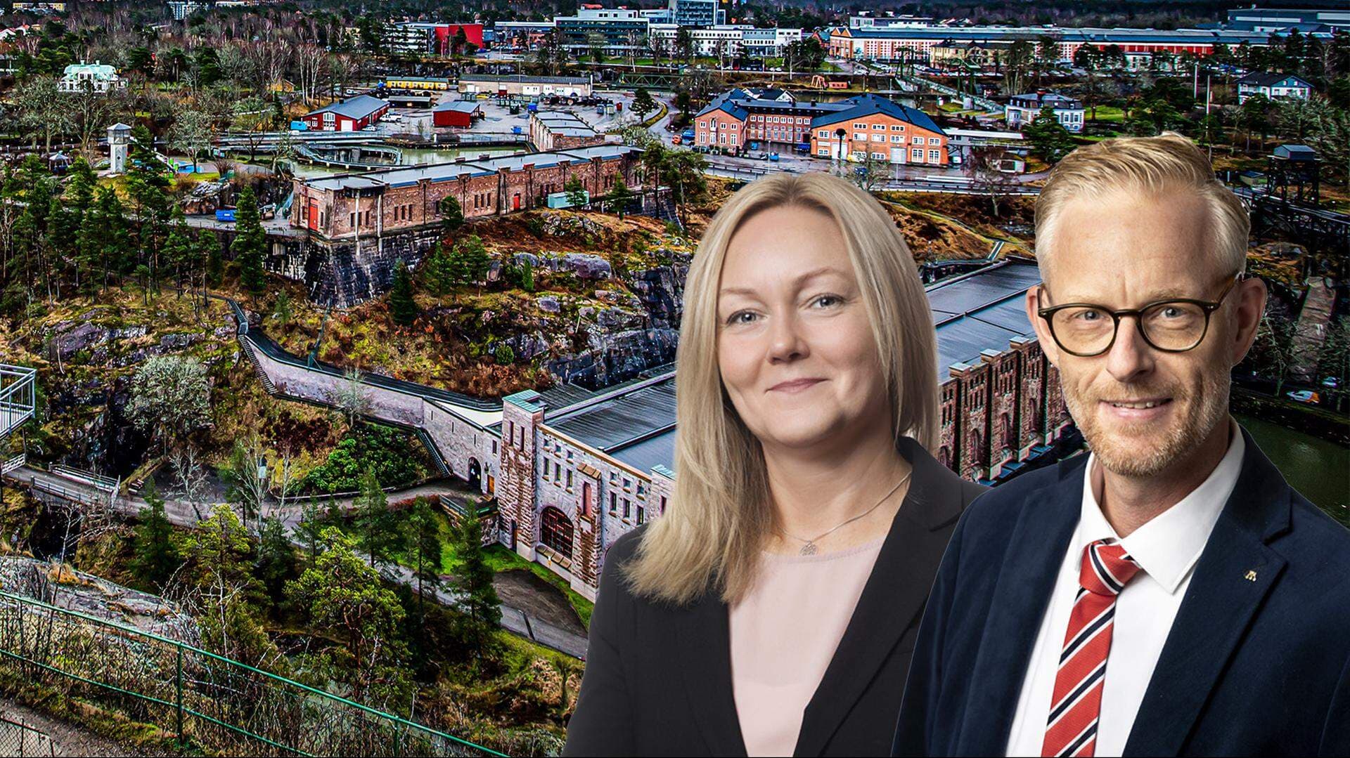 Susann Haggren, näringspolitisk rådgivare på Svenskt Näringslivs regionkontor i Västergötland, och Peter Eriksson (M) är kommunstyrelsens nya ordförande i Trollhättan sedan 2022.
