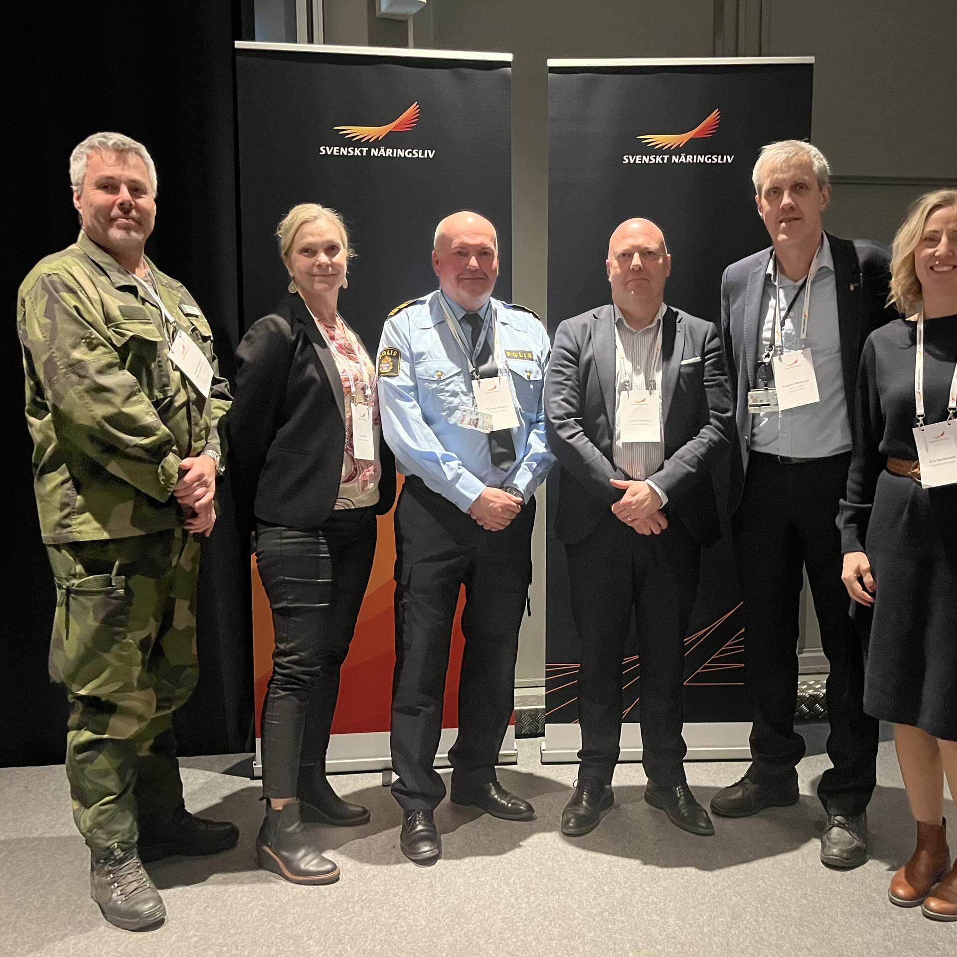 Jonas Karlsson, Lena Nitz, Thomsas Nilsson, Johan Sjöberg, Torbjörn Westman och Eva Nordlander.