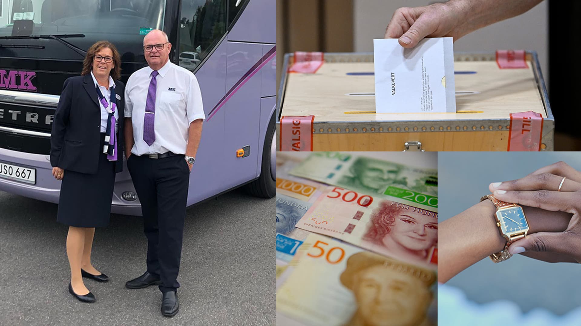 Familjeföretaget MK Bussresor drivs av Helen och Mikael Bergh.