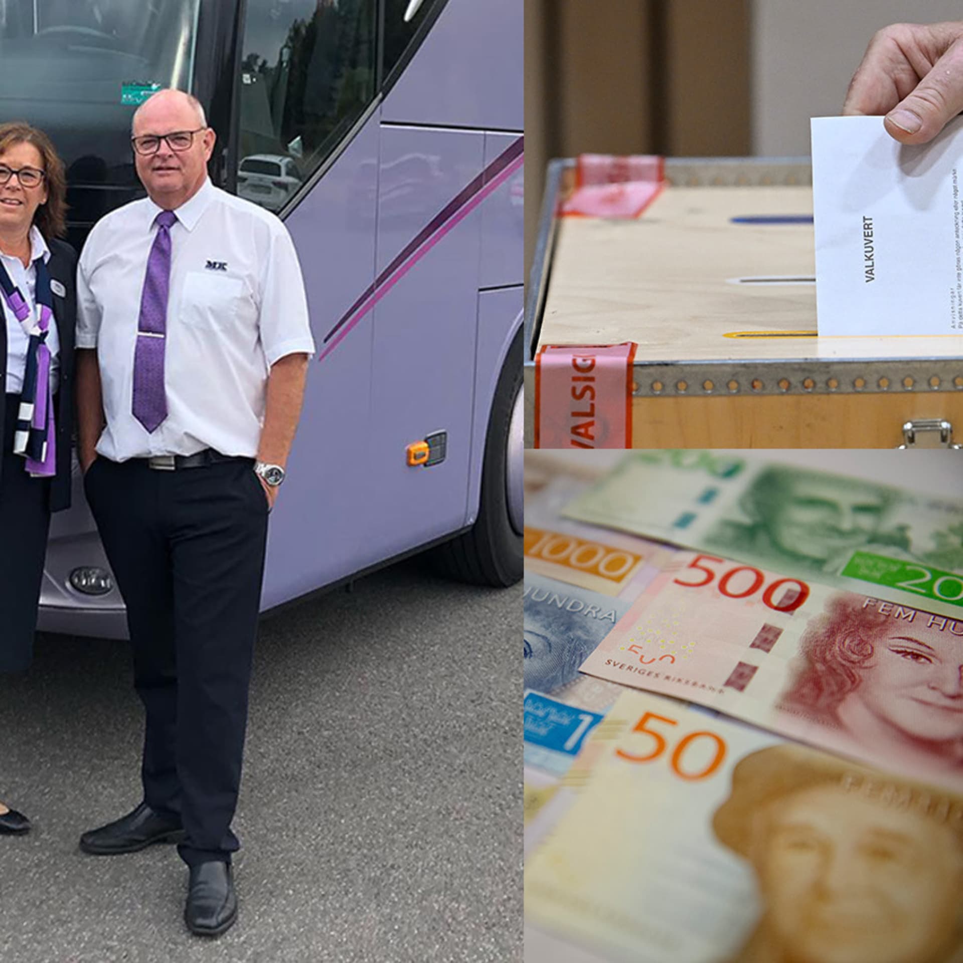 Familjeföretaget MK Bussresor drivs av Helen och Mikael Bergh.