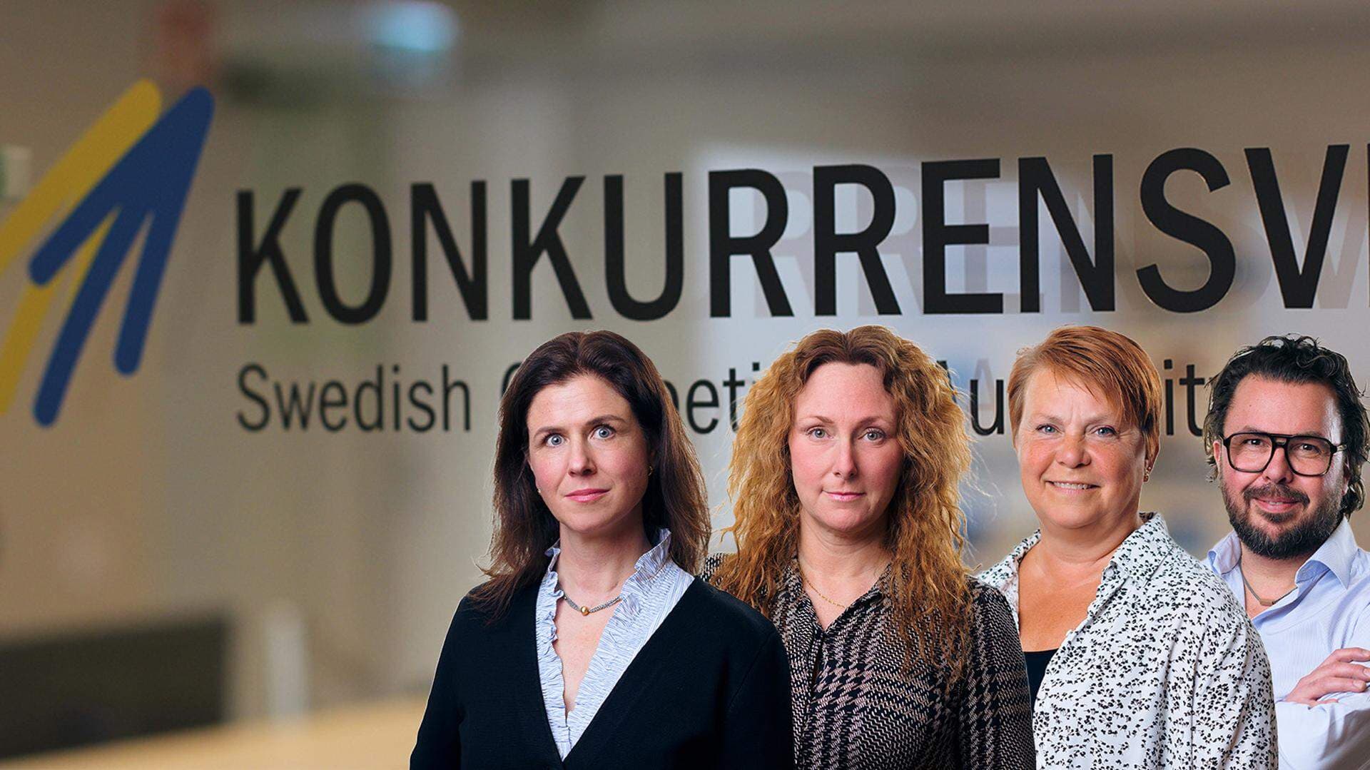 Företagarna Malin Hamlin, Emma Dehmer Unevik, Kicki Kopsch och Karl Johan Börjeson efterfrågar vassare verktyg mot den osunda konkurrensen.