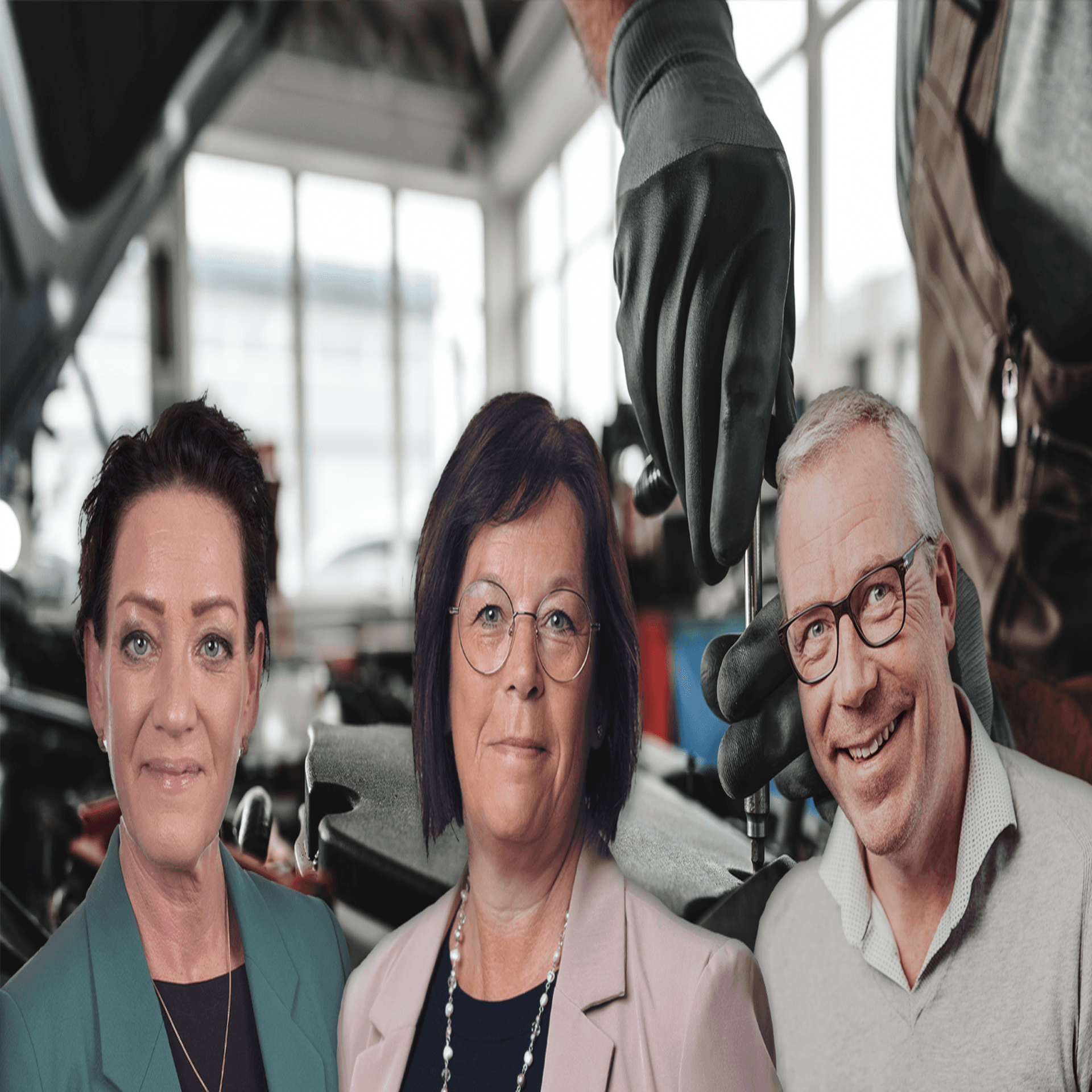 Lili André, Helen Bergh och Petter Lundgren