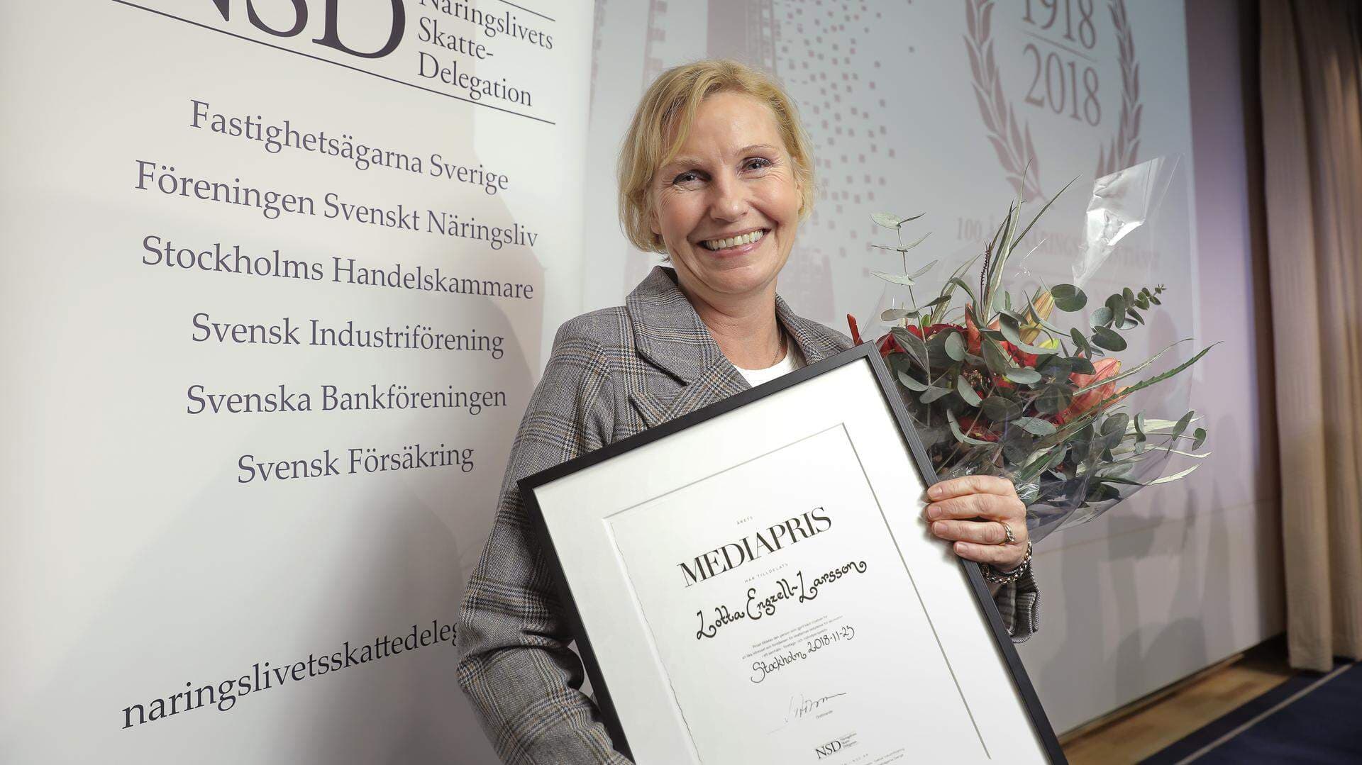 Lotta Engzell Larsson, ledarskribent på Dagens Industri