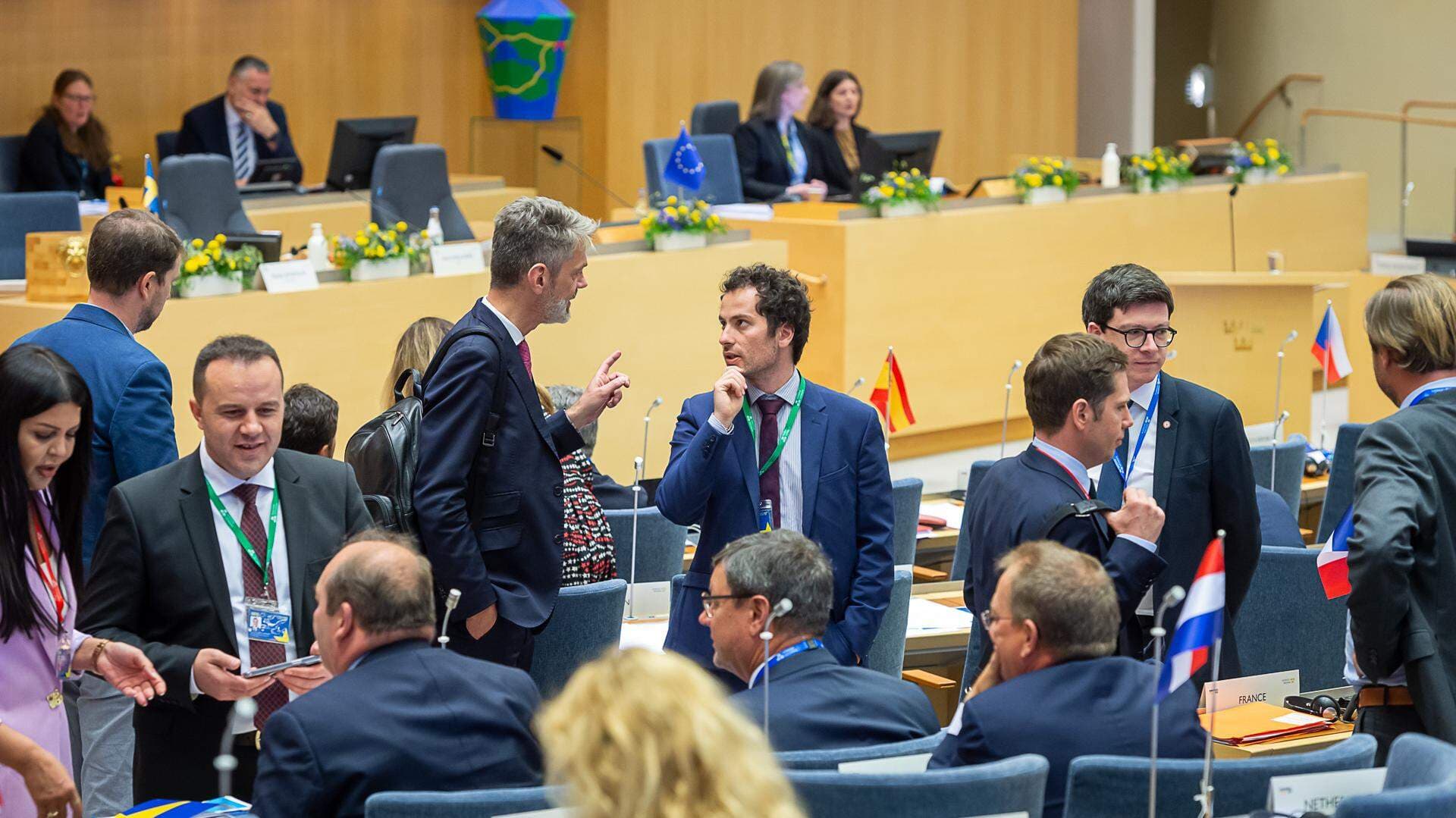 EU-möte i Sveriges riksdag.