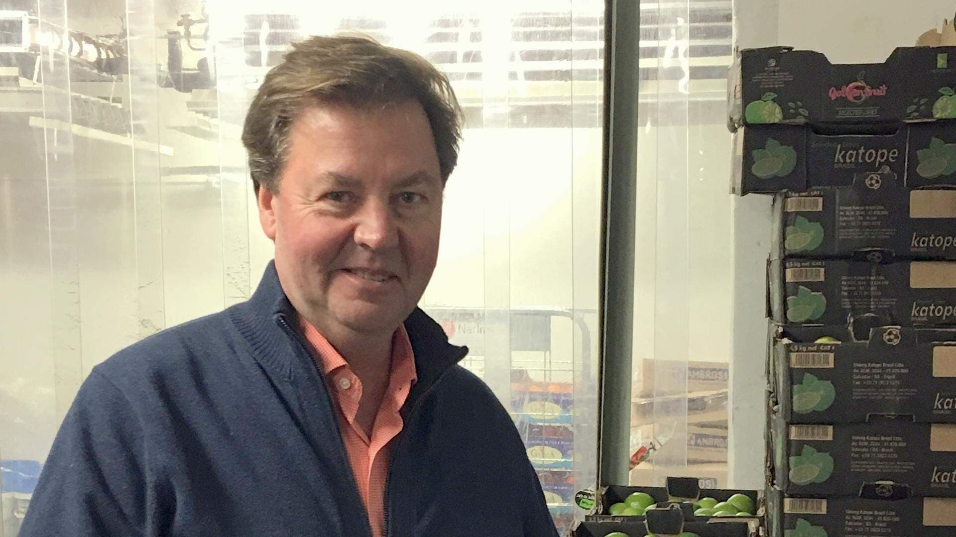Lars Reinius, vd på Fruktleveransen Sverige.