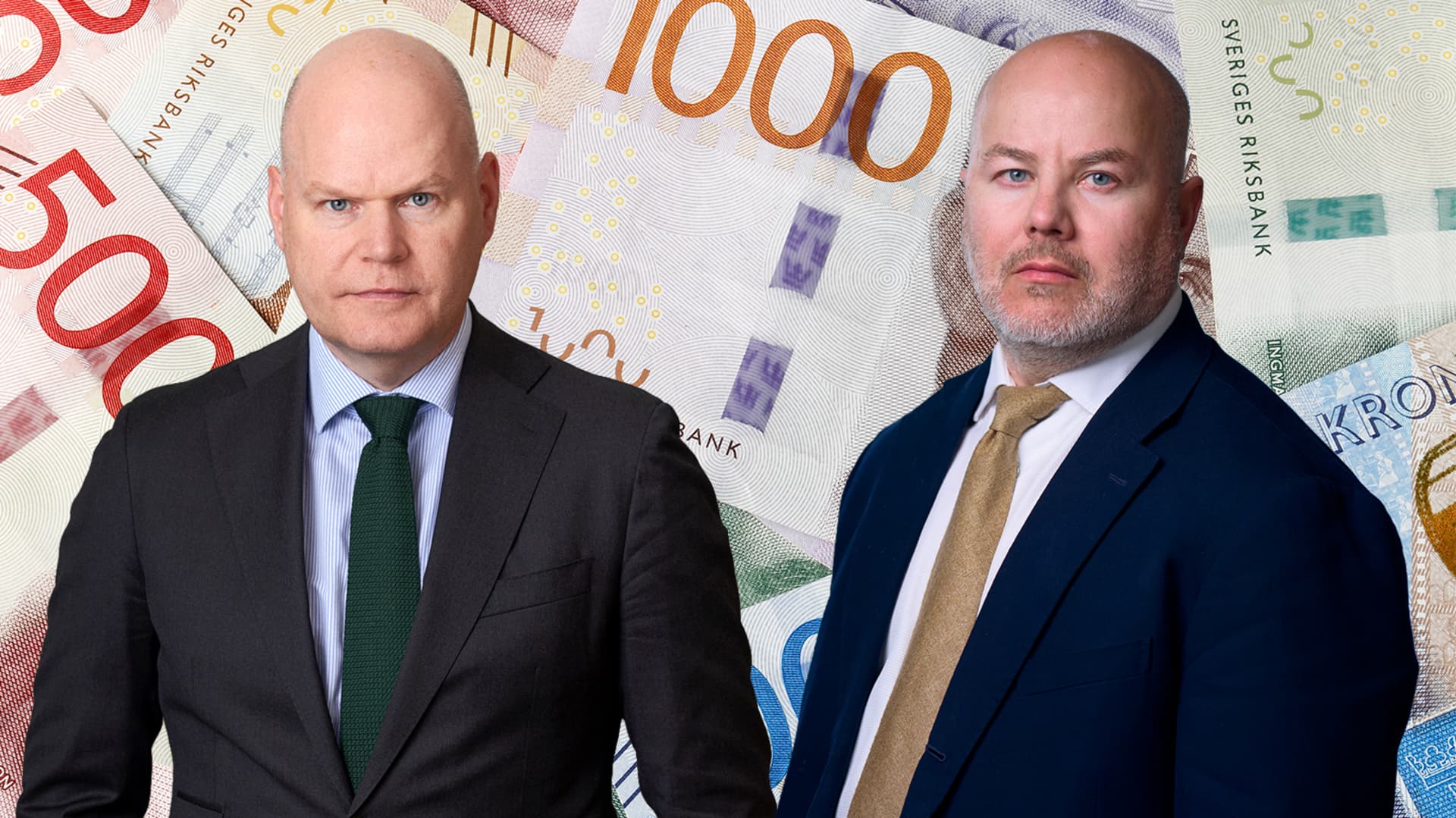 Teknikföretagens förhandlingschef Marcus Dahlsten och Svenskt Näringslivs chefsekonom Sven-Olof Daunfeldt.