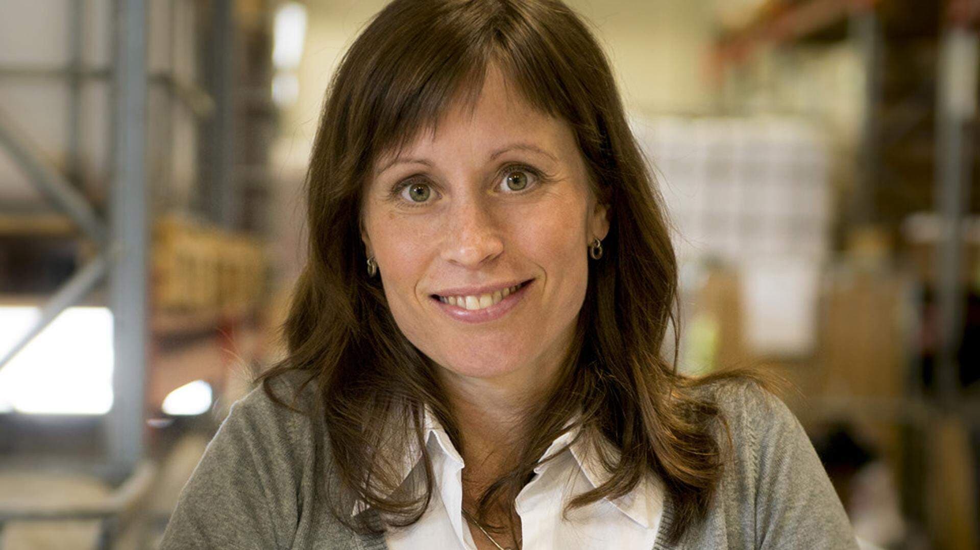 Sara Ekblom, vd för Herdins Färgverk AB i Falun