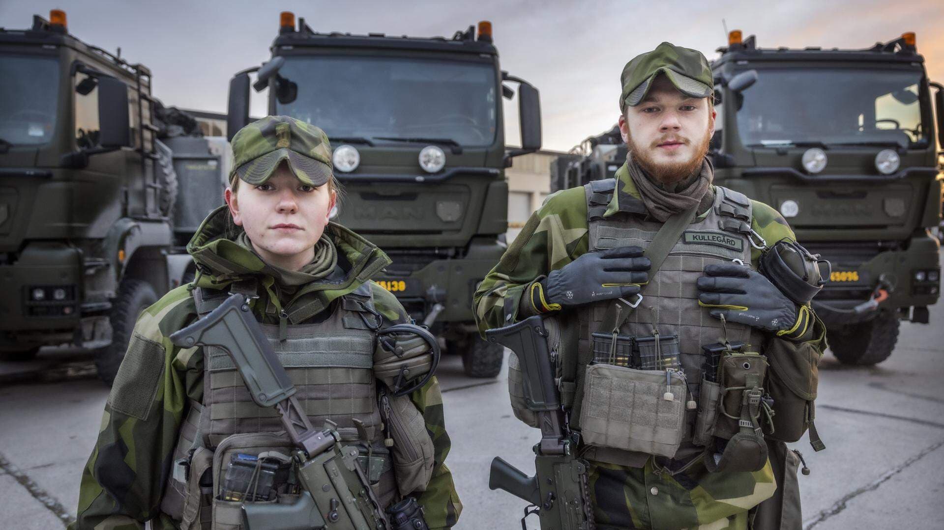 Svenska soldater på Gotland.