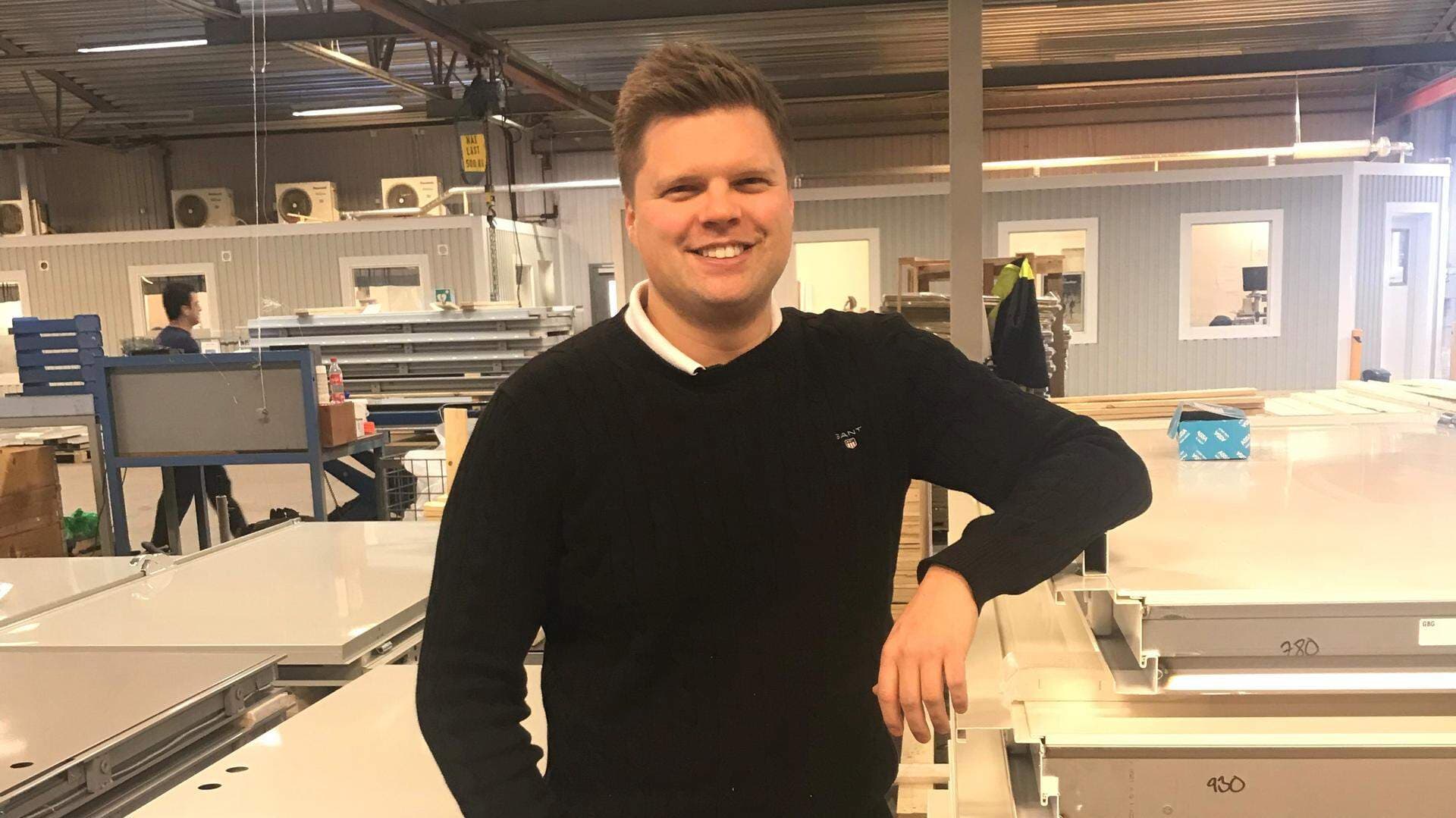 Sebastian Hellberg, VD Hellbergs Dörrar.
