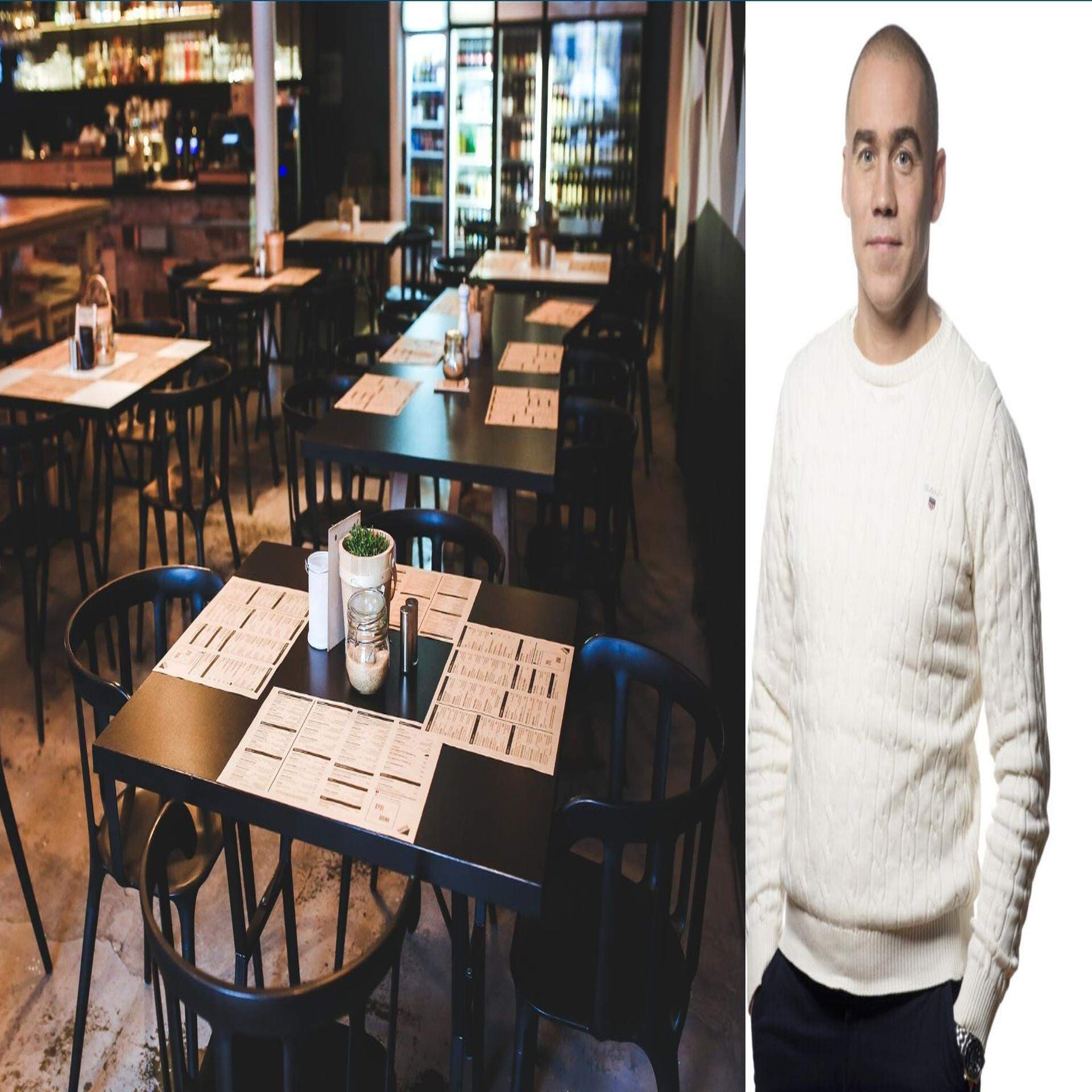 Henrik Navjord och genere från restaurang
