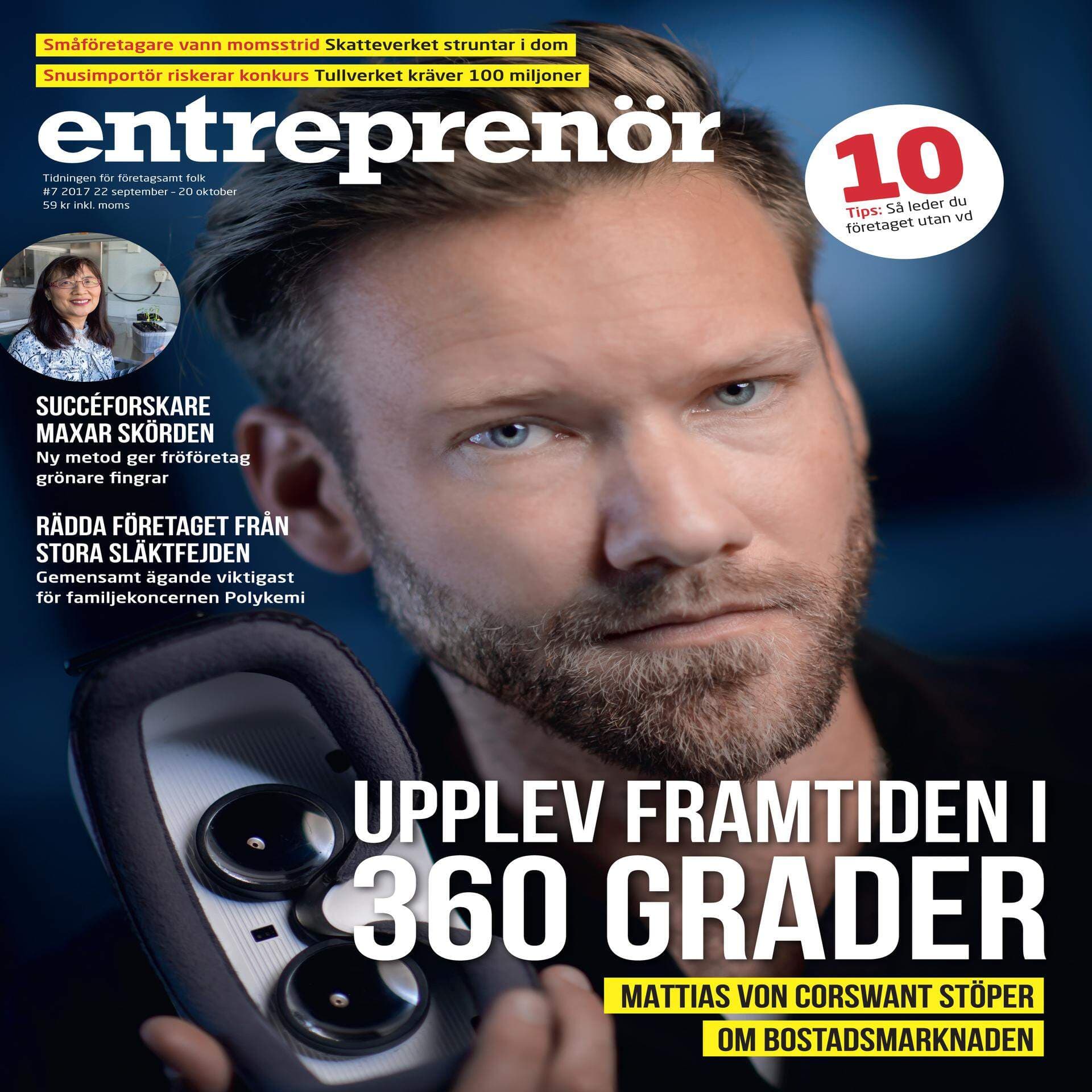 Omslag Entreprenör nummer 7 2017