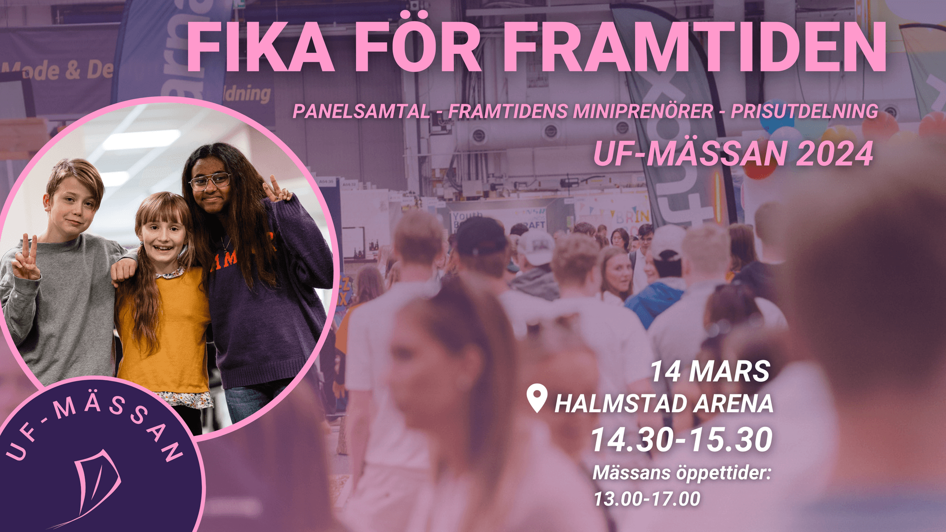 Marknadsföring för UF-mässan Halland 2024