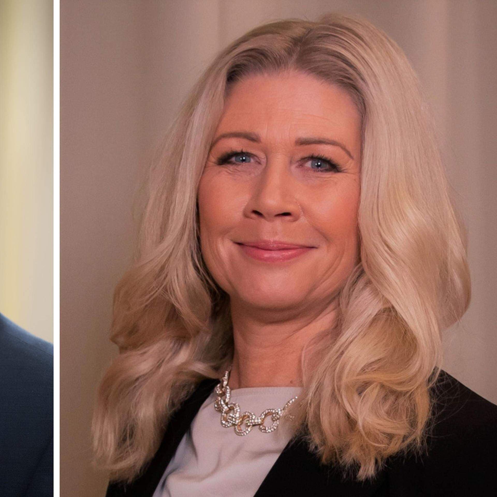 Tony Ring (M), kommunstyrelsens ordförande i Karlskoga och Anna Posth, näringslivschef.