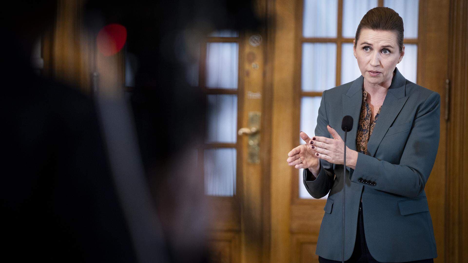 Den danska statsministern Mette Frederiksen.