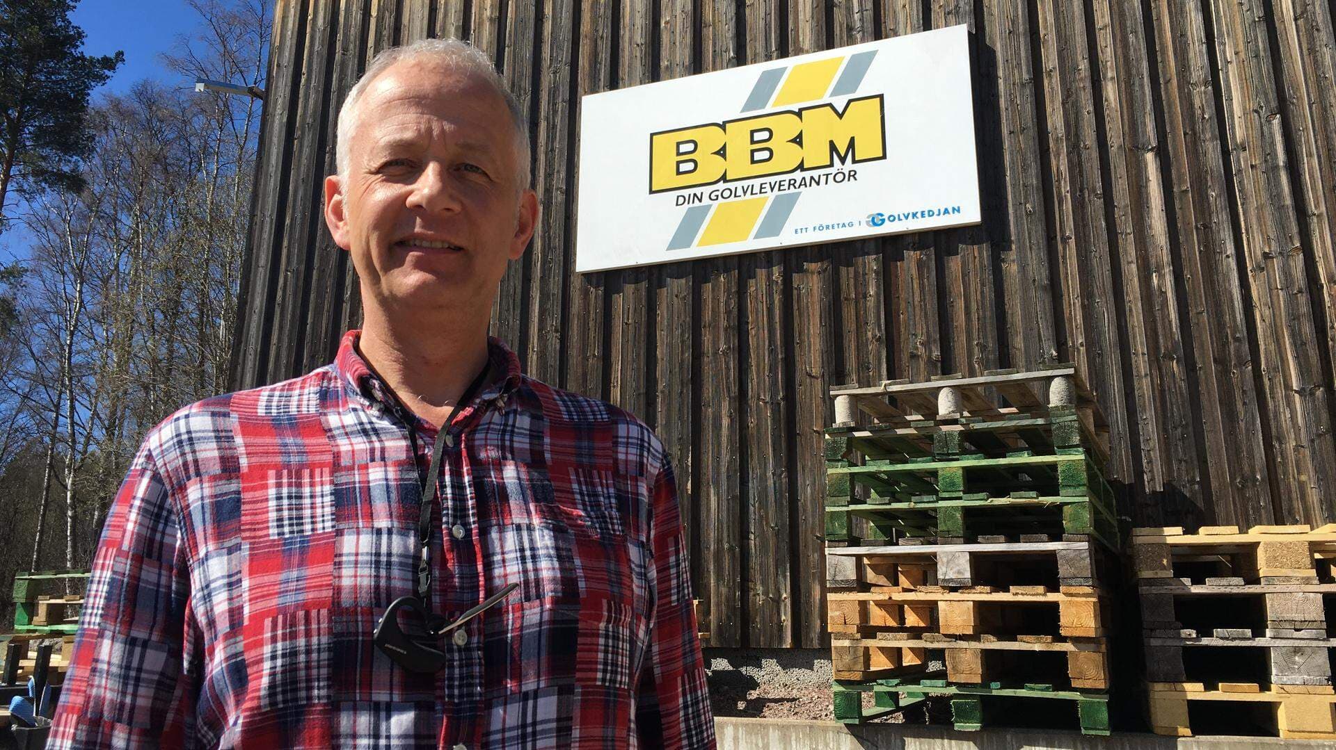 Per Schönbeck, ägare golvläggningsföretaget BBM i Falun.