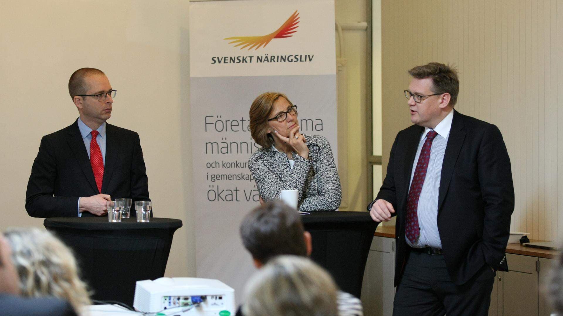 Vinstdebatt: Kristian Pedersen, expert inom offentlig upphandling, Karin Åhman, tidigare professor i offentlig rätt, och Lars Henriksson, professor i rättsvetenskap.