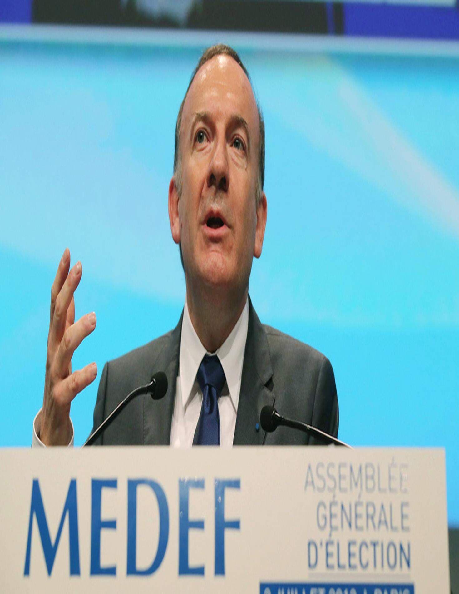 Pierre Gattaz, ordförande för de franska arbetsgivarna i Medef.