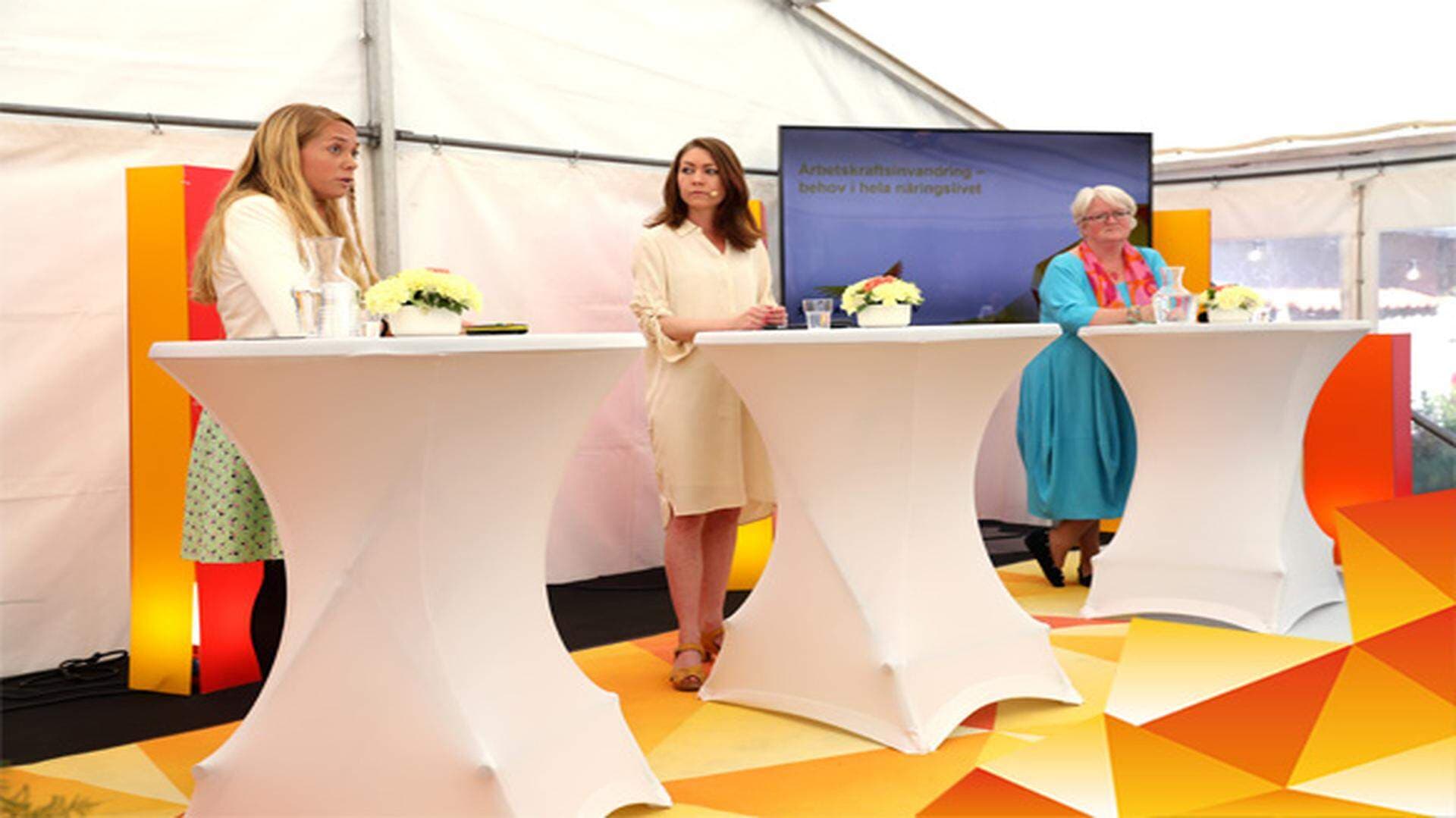 Johanna Jönsson (C), Maria Ferm (MP) och Carina Ohlsson (S)