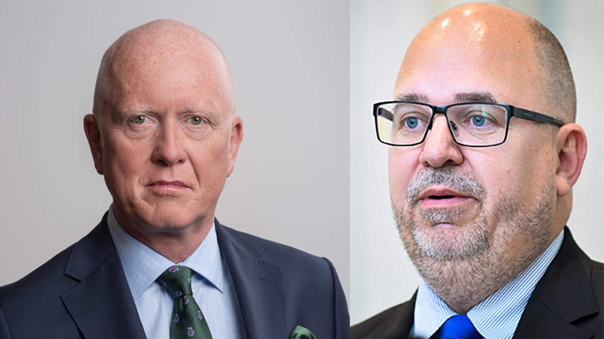 Peter Jeppsson, vice vd Svenskt Näringsliv och Karl Petter Thorwaldsson, ordförande LO.