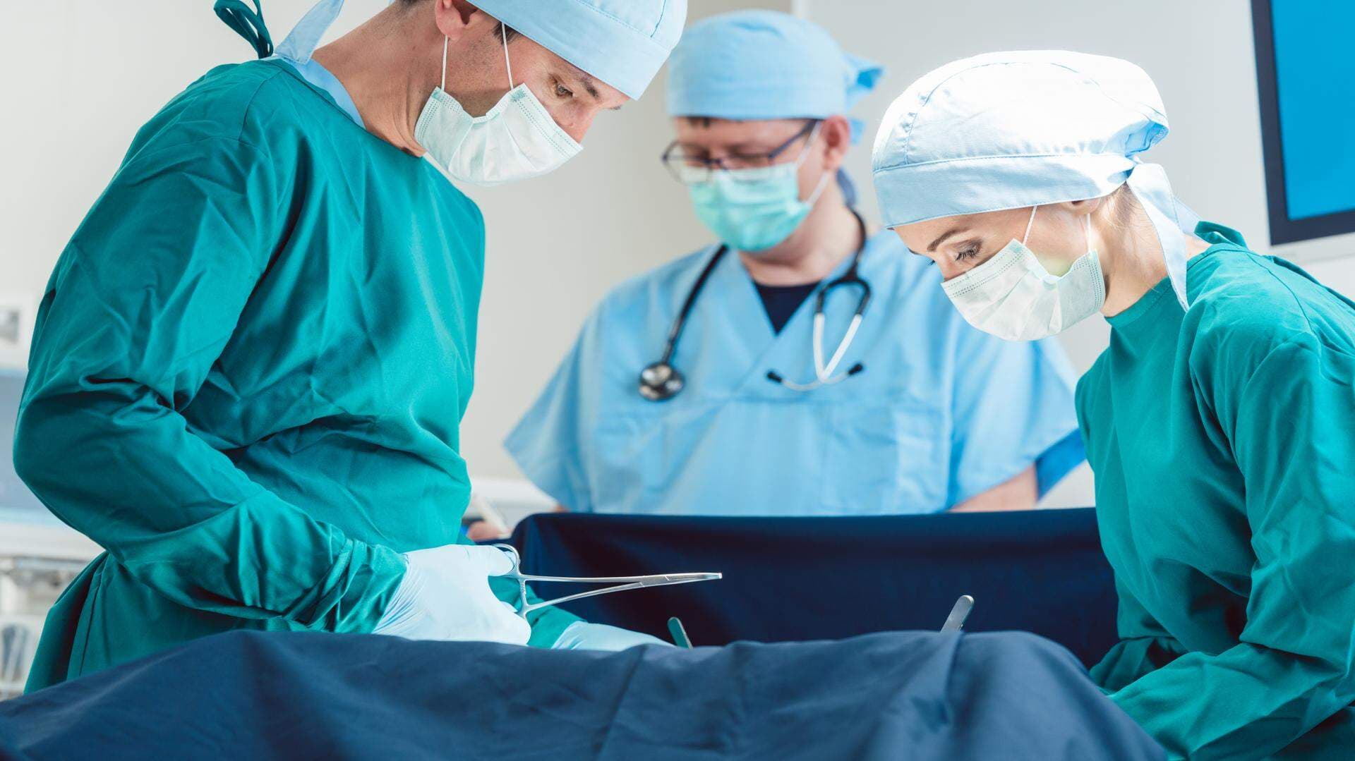 Surgical doctor in action
