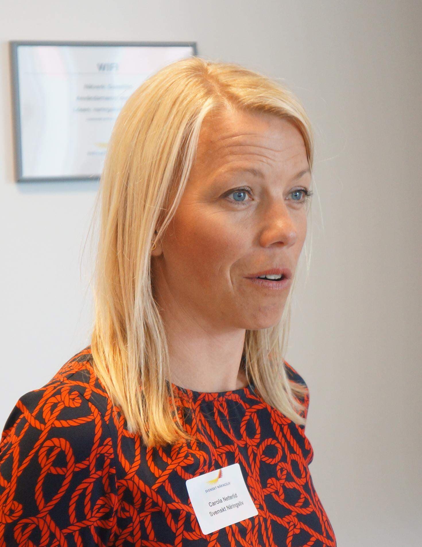 Carola Netterlid, biträdande regionchef Svenskt Näringsliv Skåne