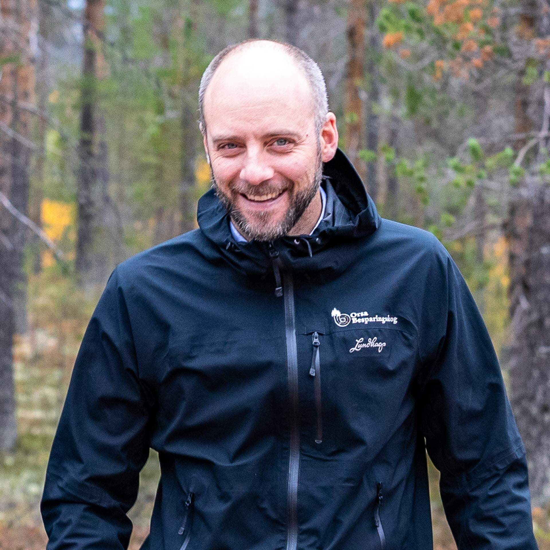 Joakim Myhrman, förvaltare vid Orsa Besparingsskog.