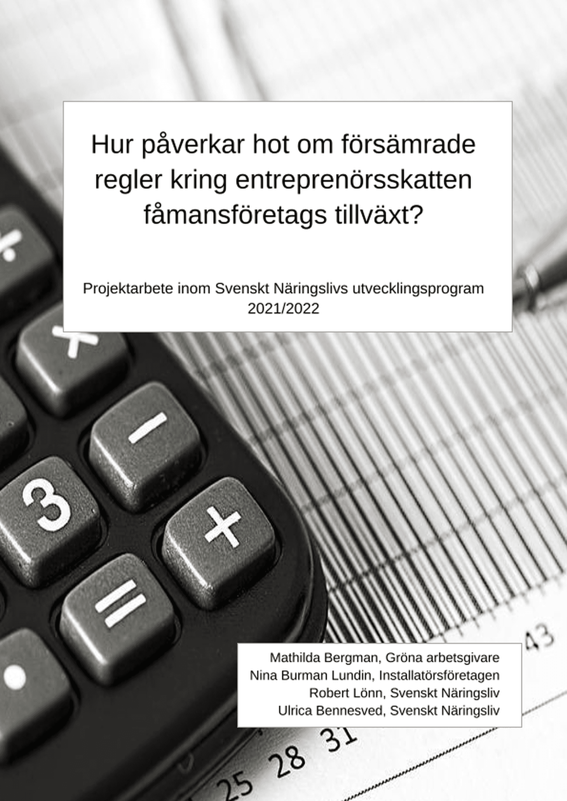 Omslagsbild - Rapport