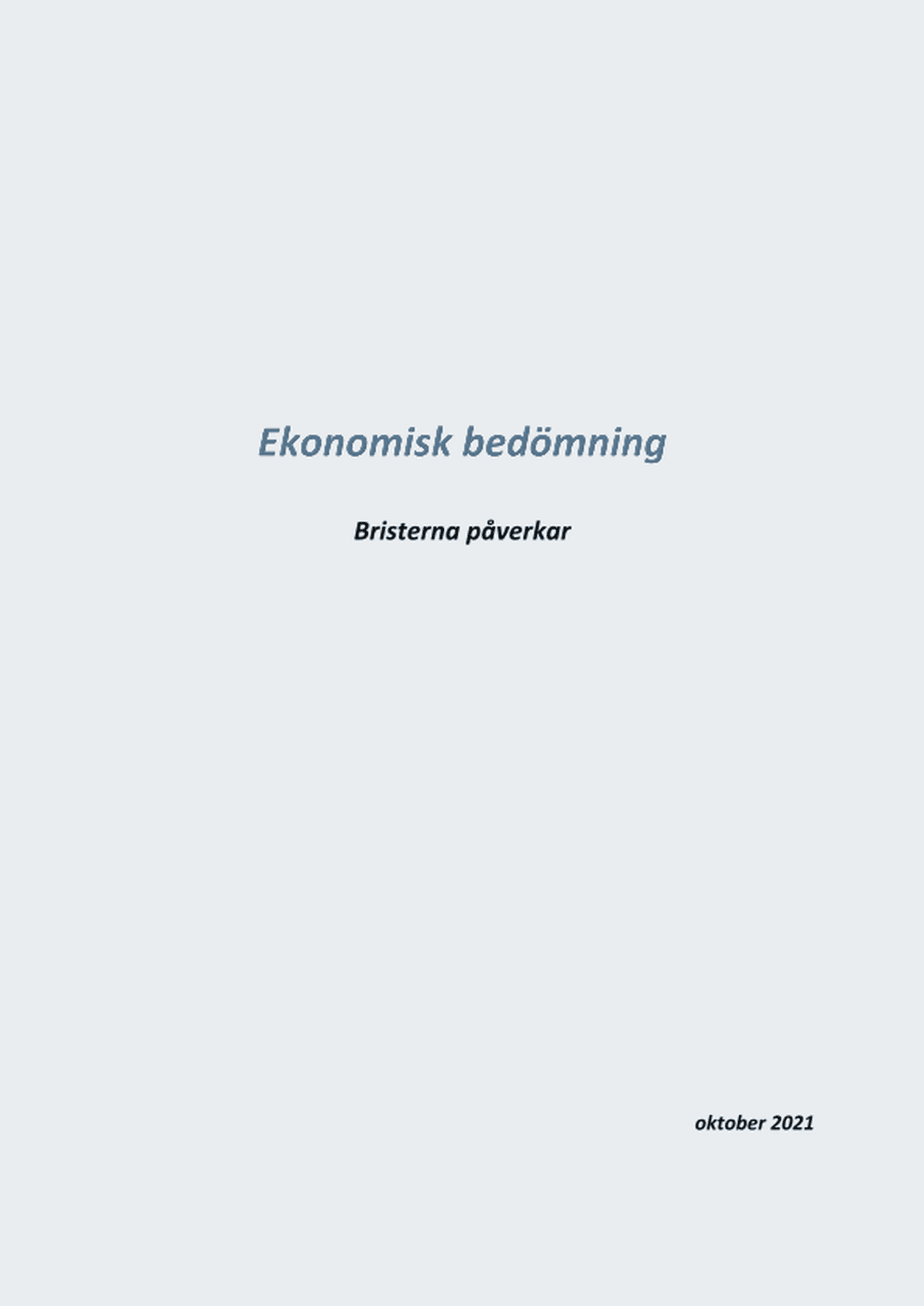 Omslagsbild - Rapport