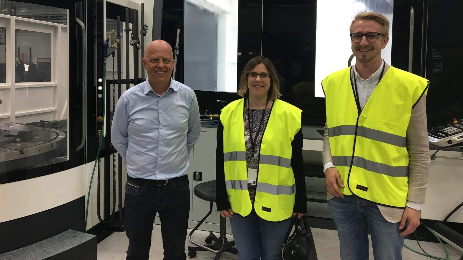 Fredrik Christensson,riksdagsledamot (C) besöker Tooltec