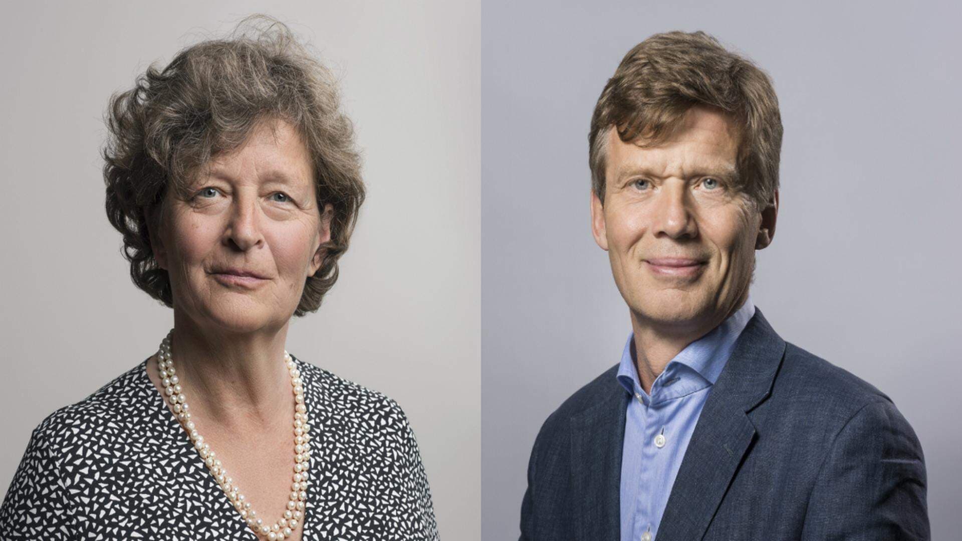 Svenskt Näringslivs vice vd, Caroline af Ugglas, och Anders Morin, ansvarig för välfärdspolitik.