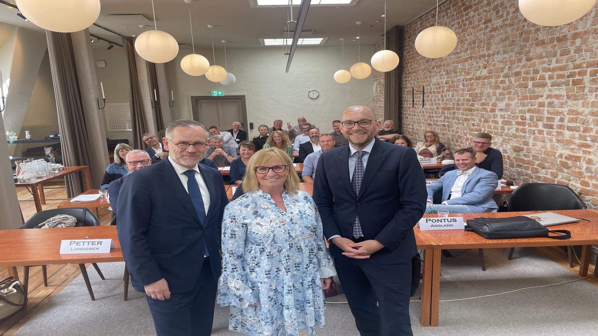 Jens Hedström, Marie Svensson, Johan Britz på SME-kommittén.